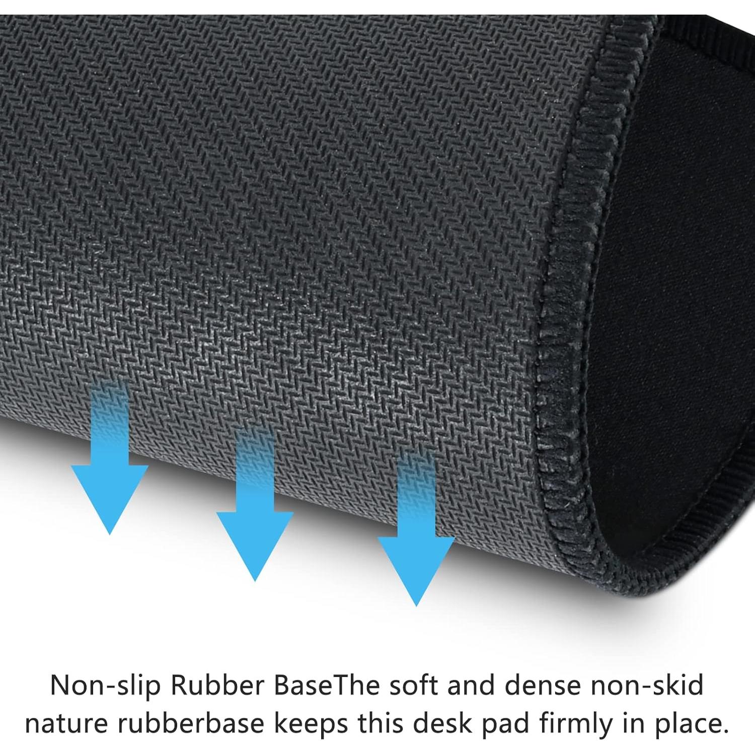 Alfombrilla de Ratón HZD Bordes Cosidos 25.7x20.8cm Negra