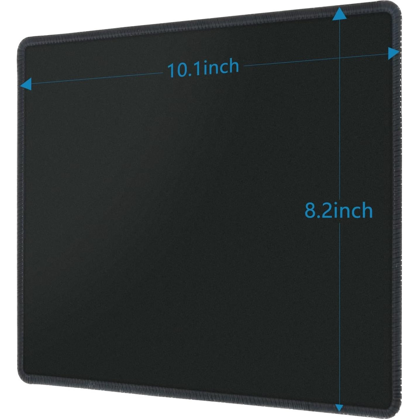 Alfombrilla de Ratón HZD Bordes Cosidos 25.7x20.8cm Negra