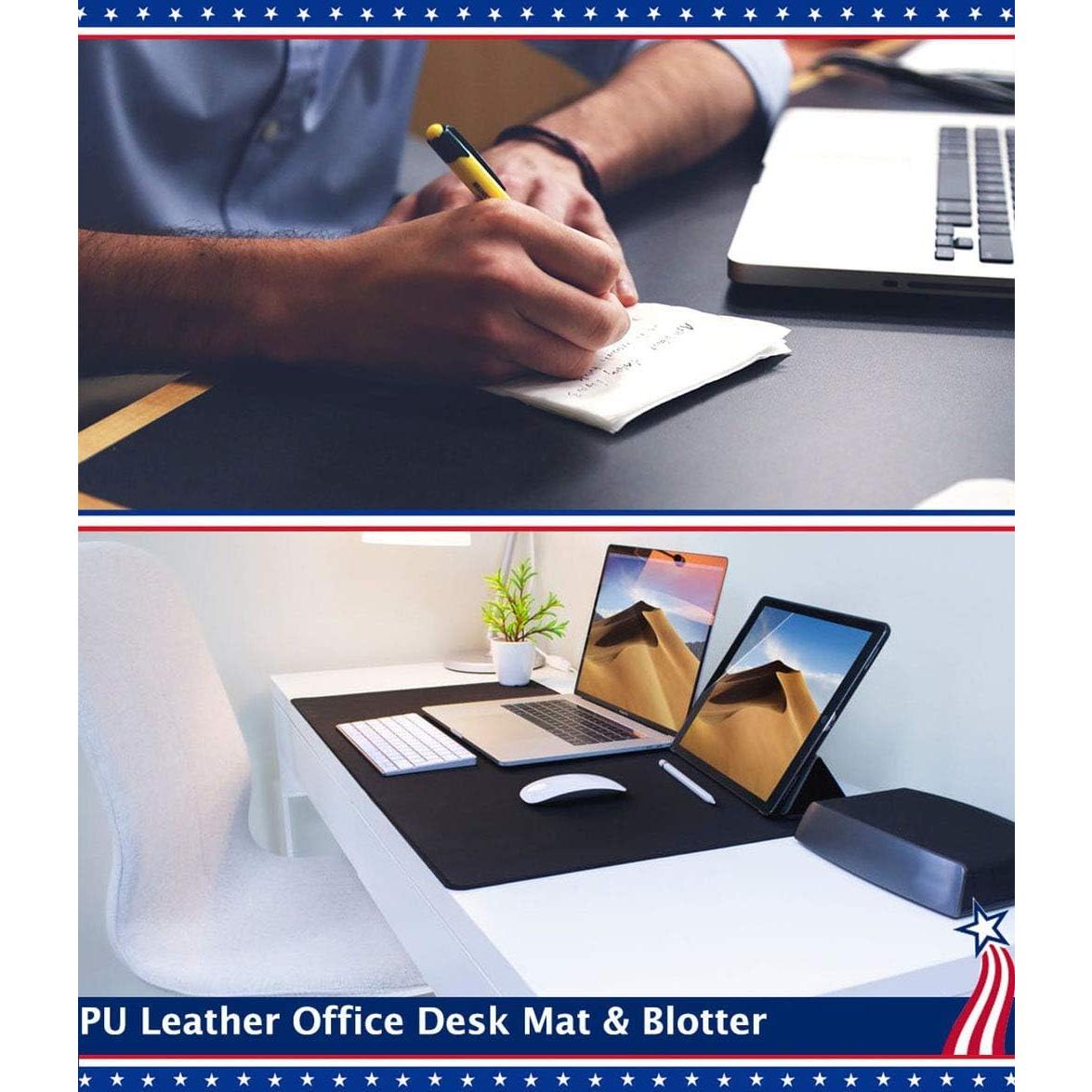 Alfombrilla de Escritorio 24x48" Easy Easy Life Cuero PU Blanco