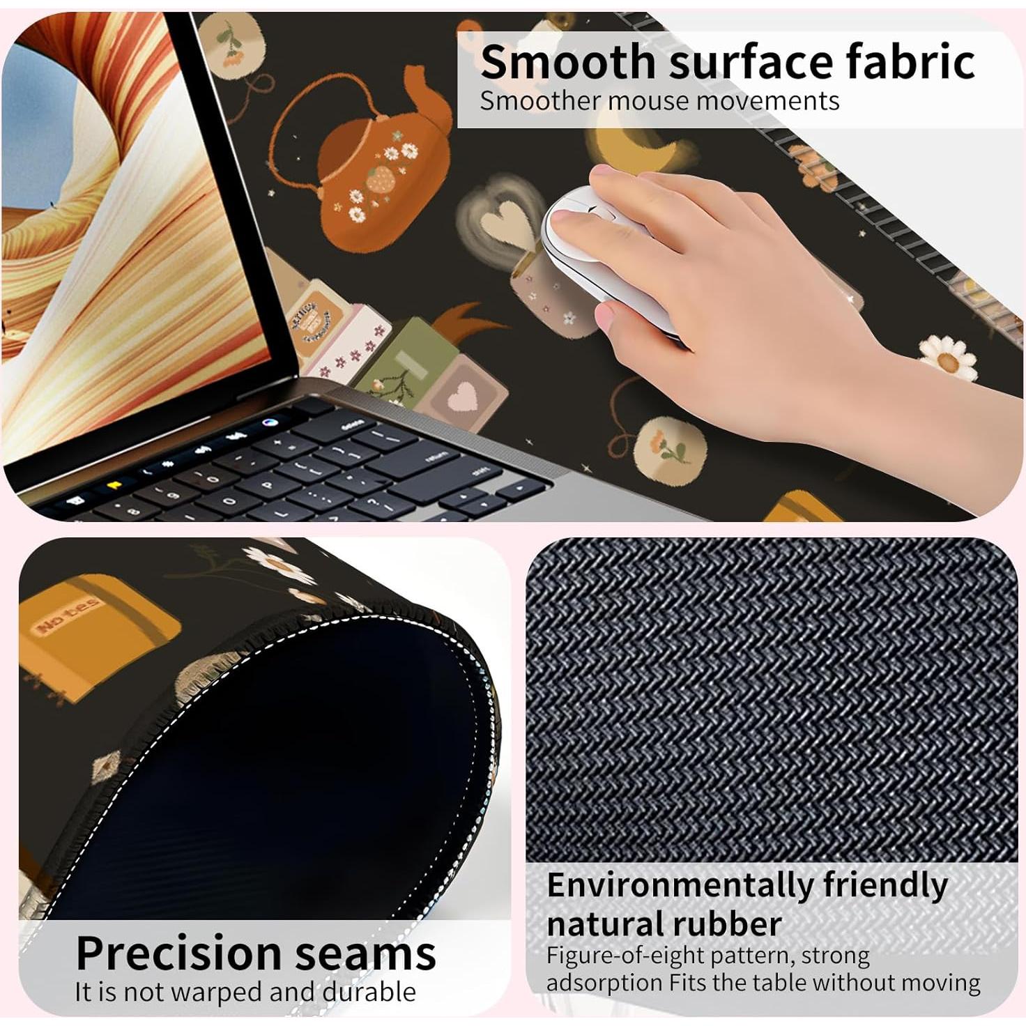 Alfombrilla de Ratón Grande NEZGUEE Diseño Bosque 800x300mm