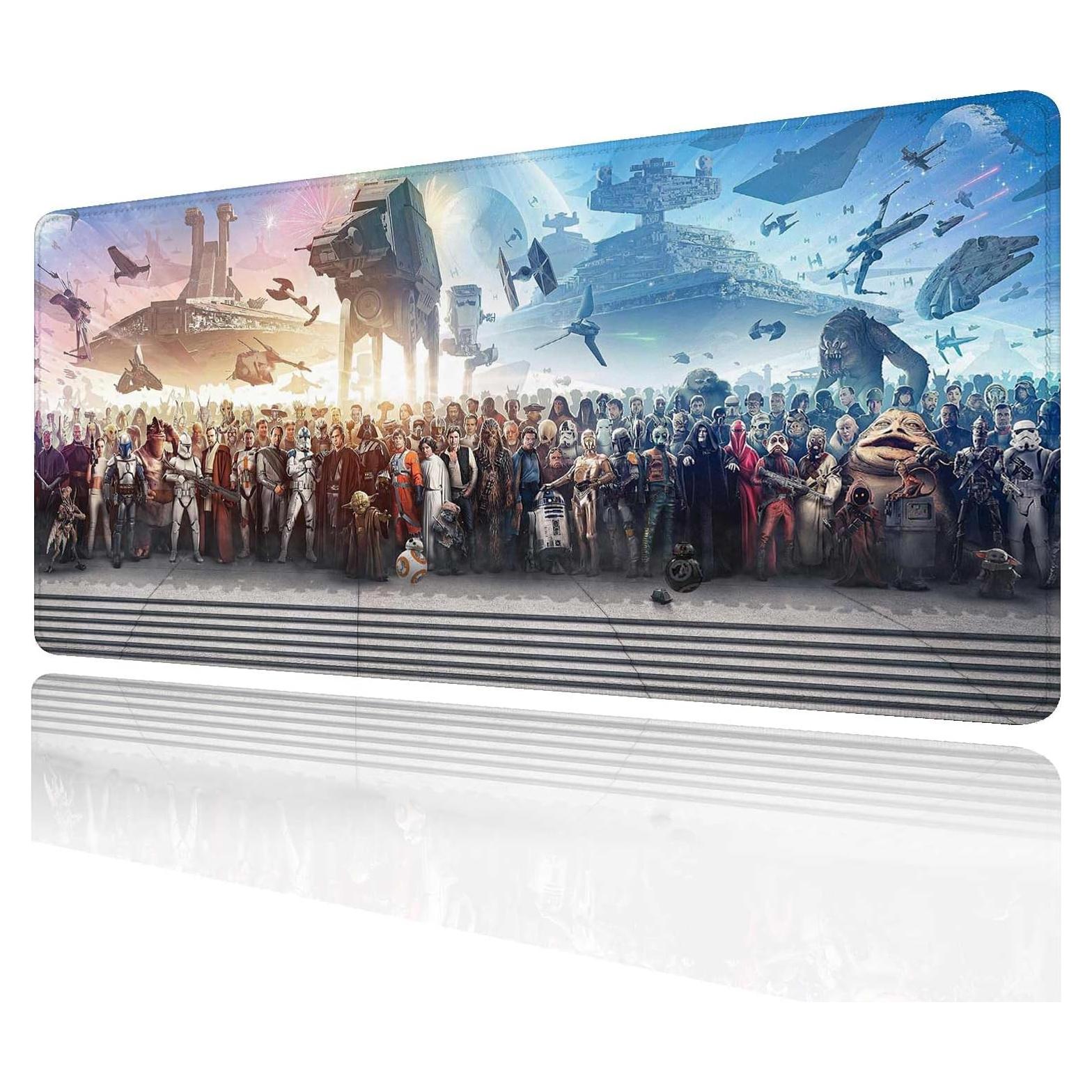 Alfombrilla de Ratón XXL Jasuine 80x40 cm Antideslizante