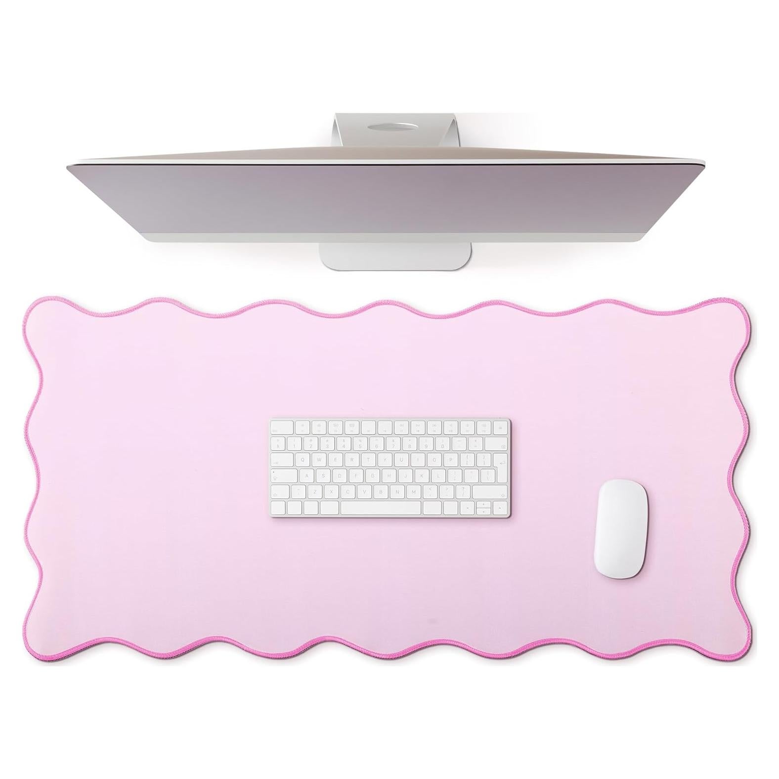 Alfombrilla de Escritorio Grande Hahafelt Rosa 80x40 cm Antideslizante