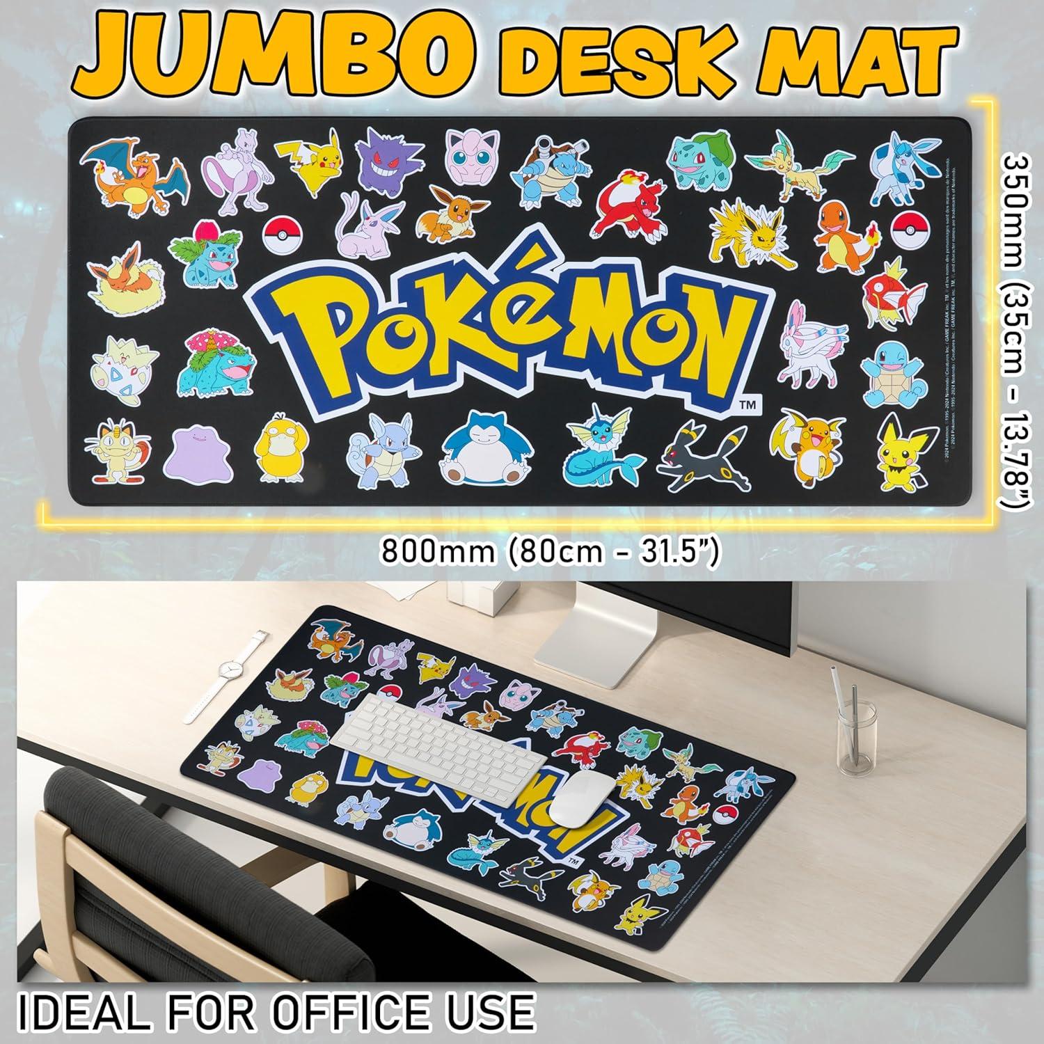 Alfombrilla de Juego Pokémon Antideslizante 80x35 cm Multicolor