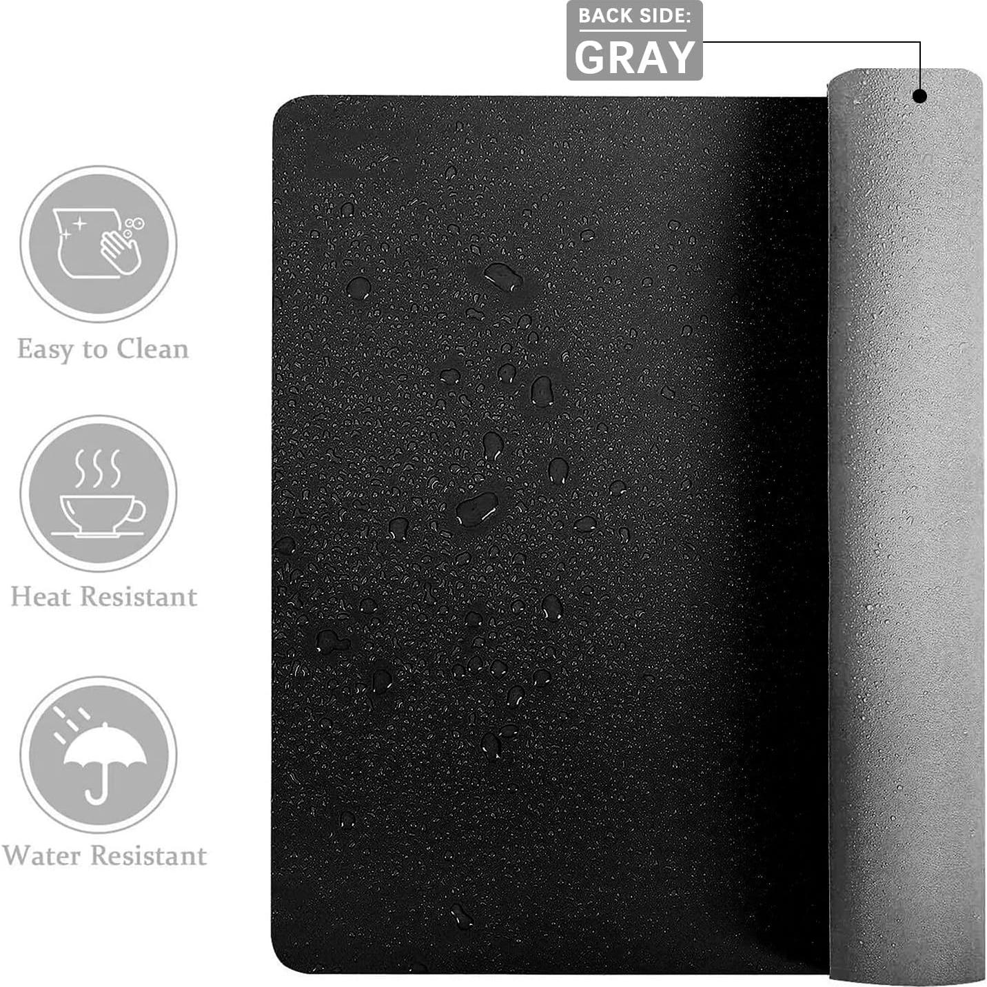 Almohadilla de Escritorio Doble Cara Aothia 80x40 cm Negro