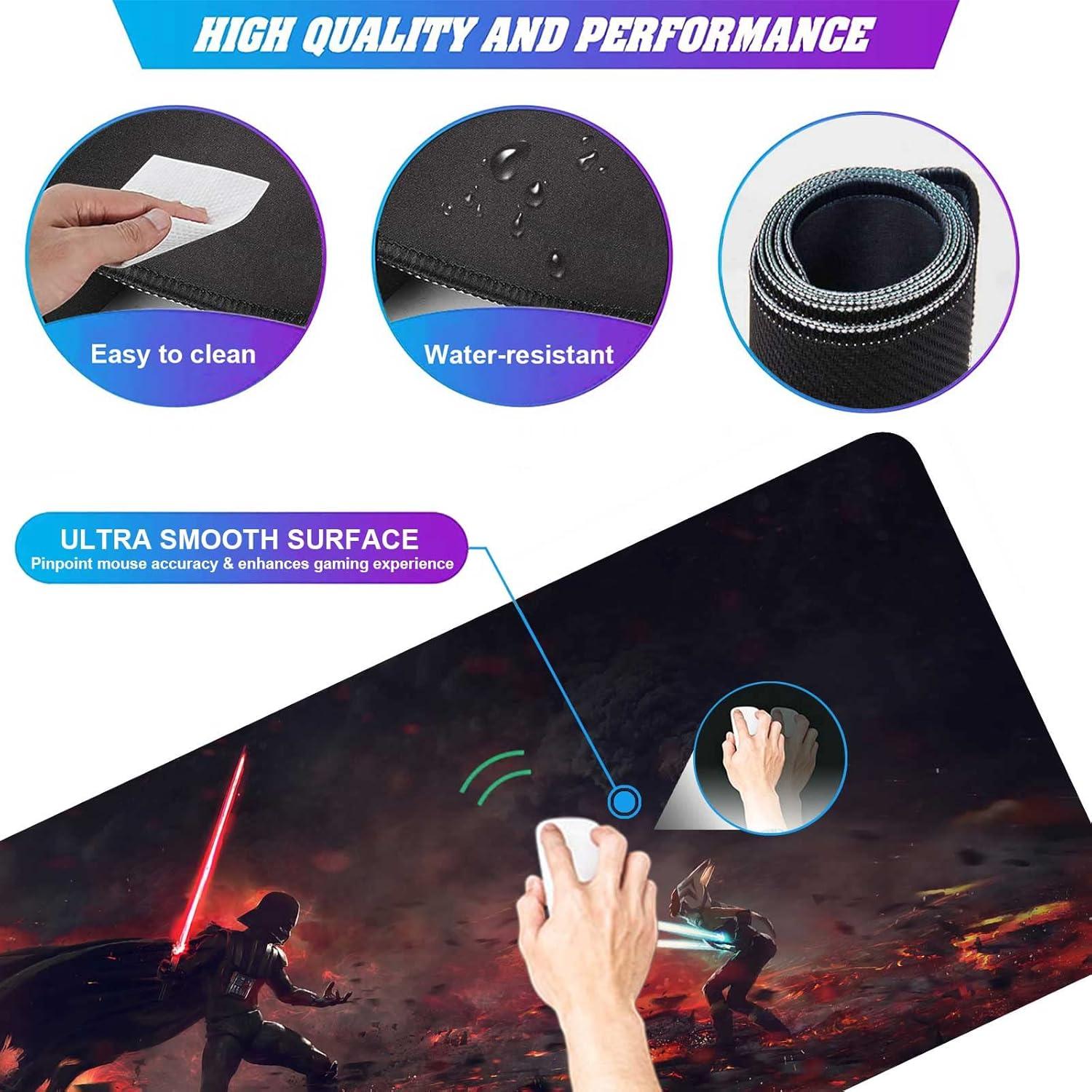 Alfombrilla de Juego Extra Grande GZESZT Ahsoka Tano Vs Vader 80x40cm