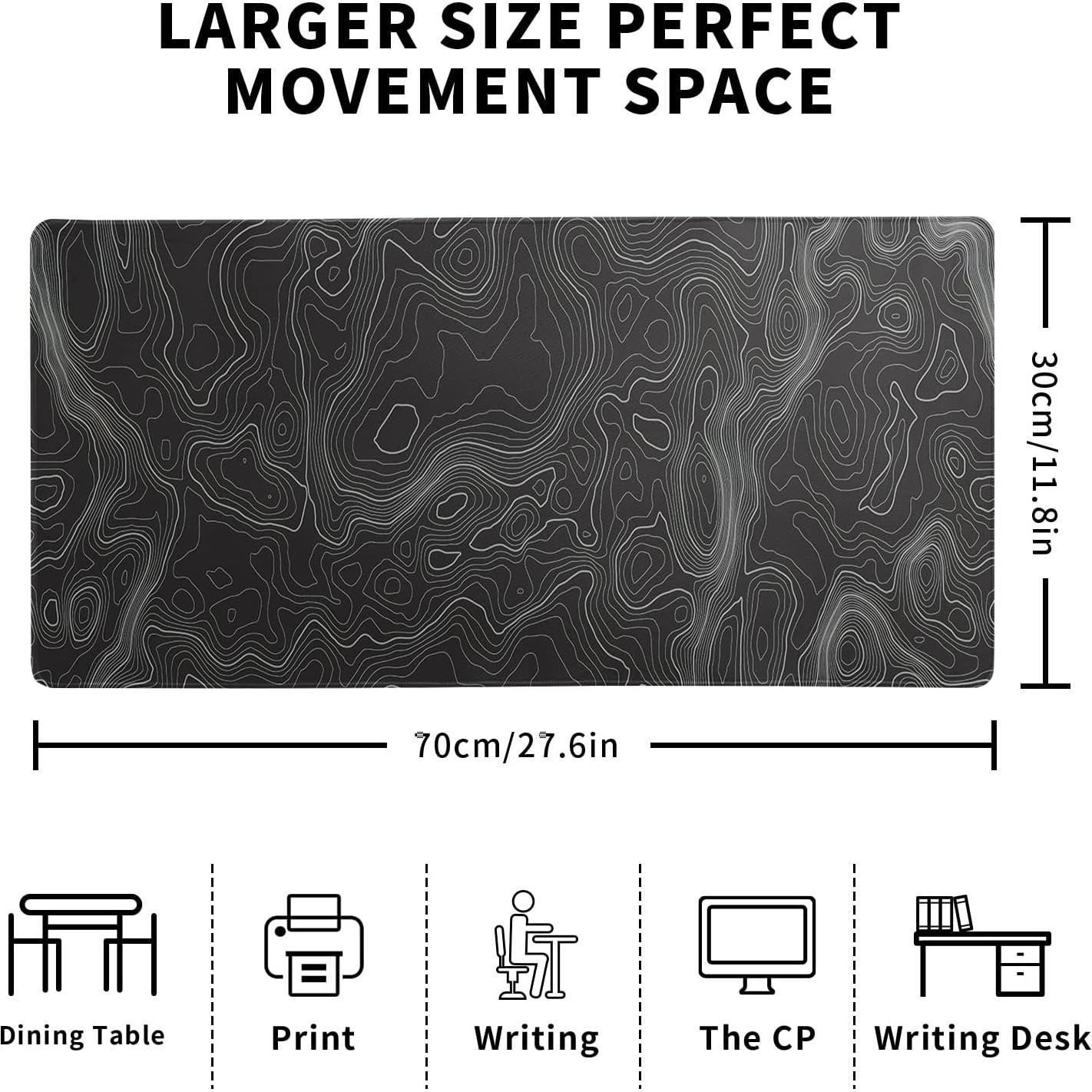 Alfombrilla de Ratón Grande Siski 70x30 cm Antideslizante