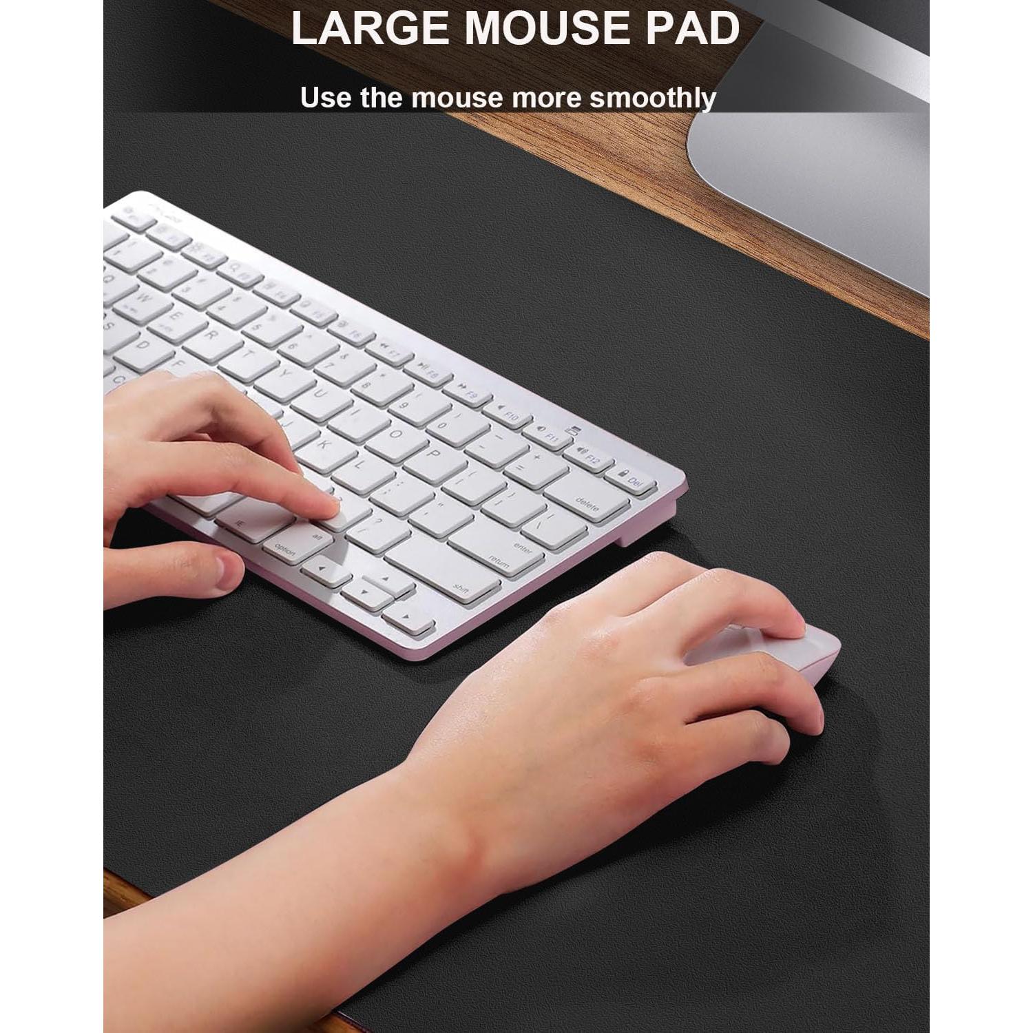 Alfombrilla de Escritorio Cebowa 101.6x43.2cm Cuero PU Antideslizante