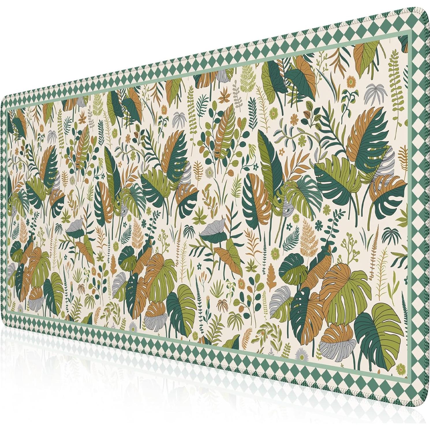 Alfombrilla de Escritorio Grande iCasso Verde 90x40 cm Antideslizante