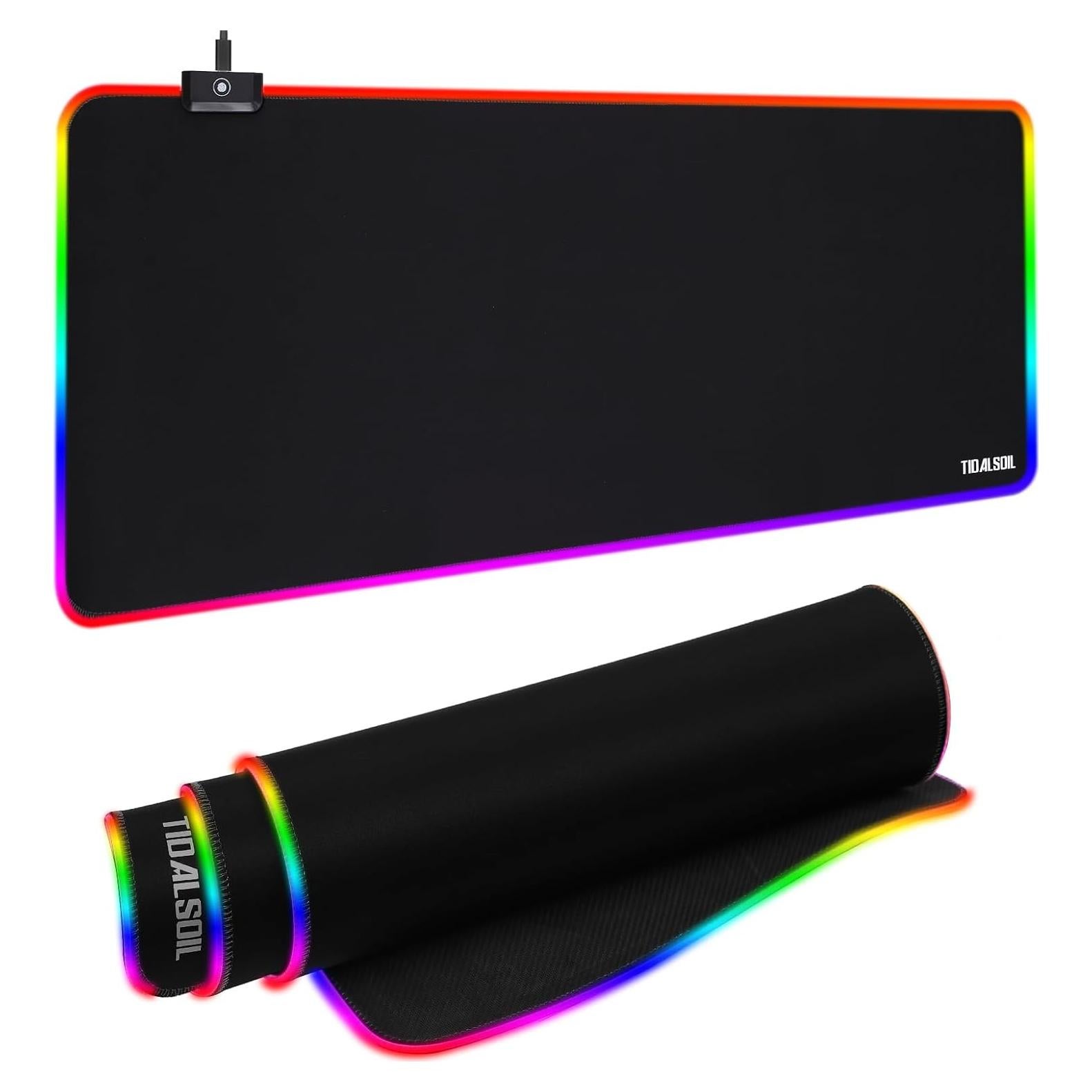 Alfombrilla de Ratón RGB TIDALSOIL 80x30cm Ergonómica