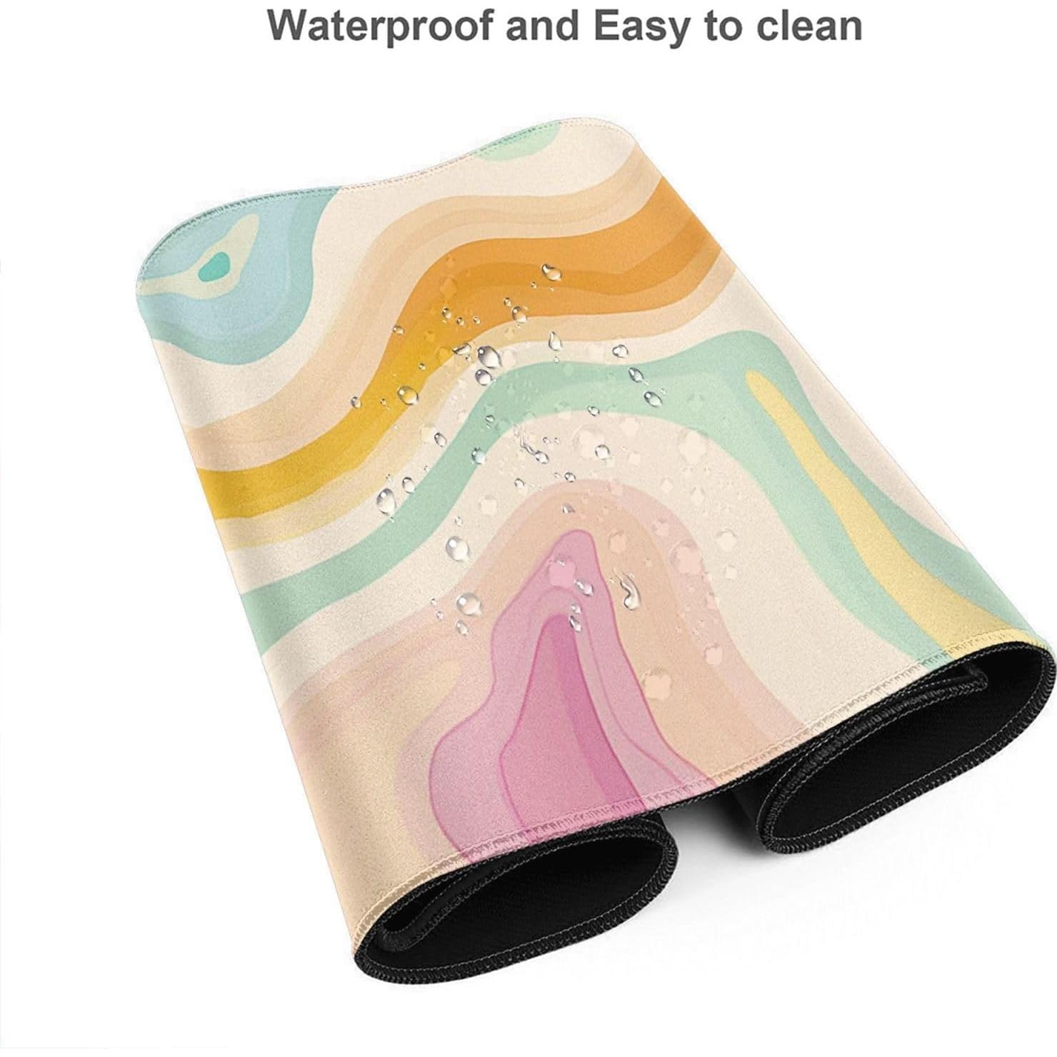 Alfombrilla de Escritorio AQQA Multicolor 80x40 cm Antideslizante