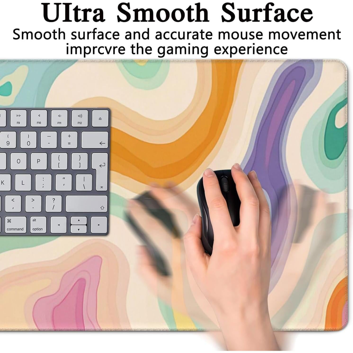 Alfombrilla de Escritorio AQQA Multicolor 80x40 cm Antideslizante