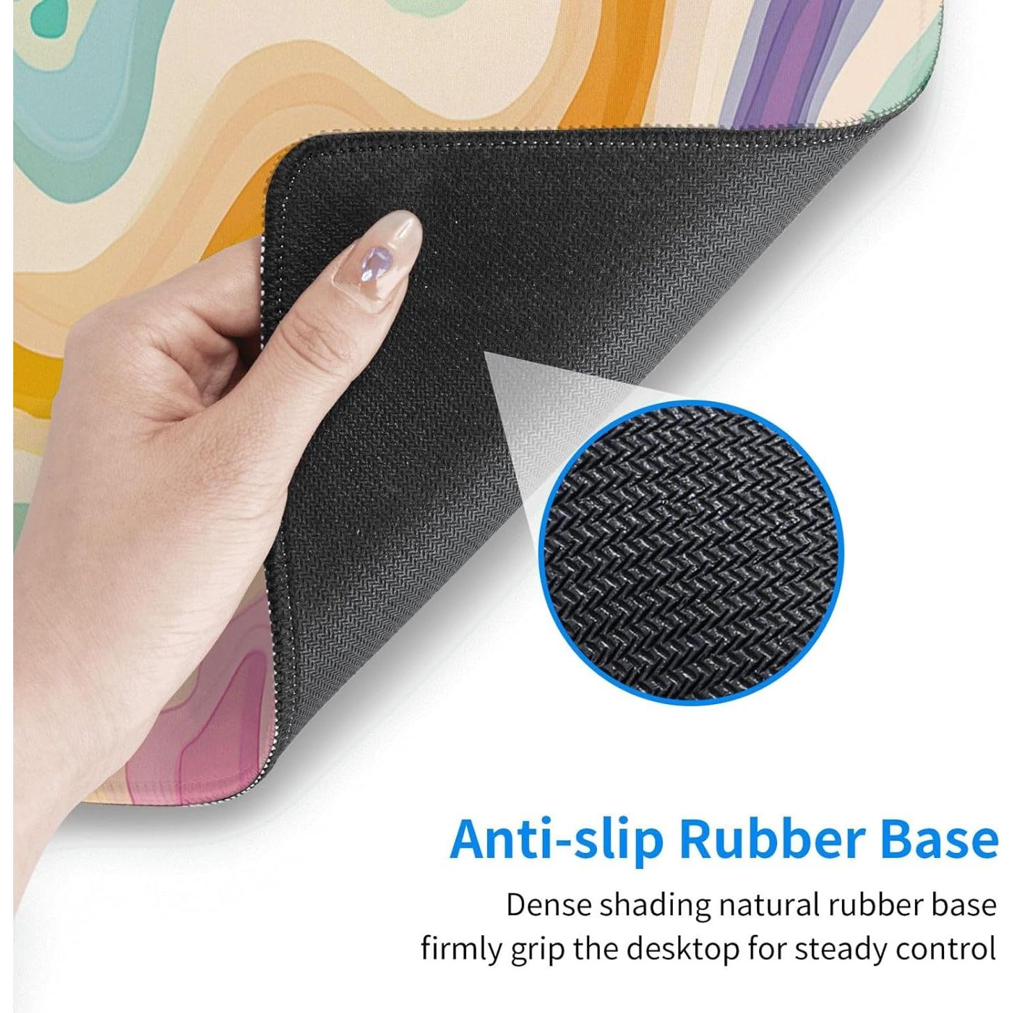 Alfombrilla de Escritorio AQQA Multicolor 80x40 cm Antideslizante