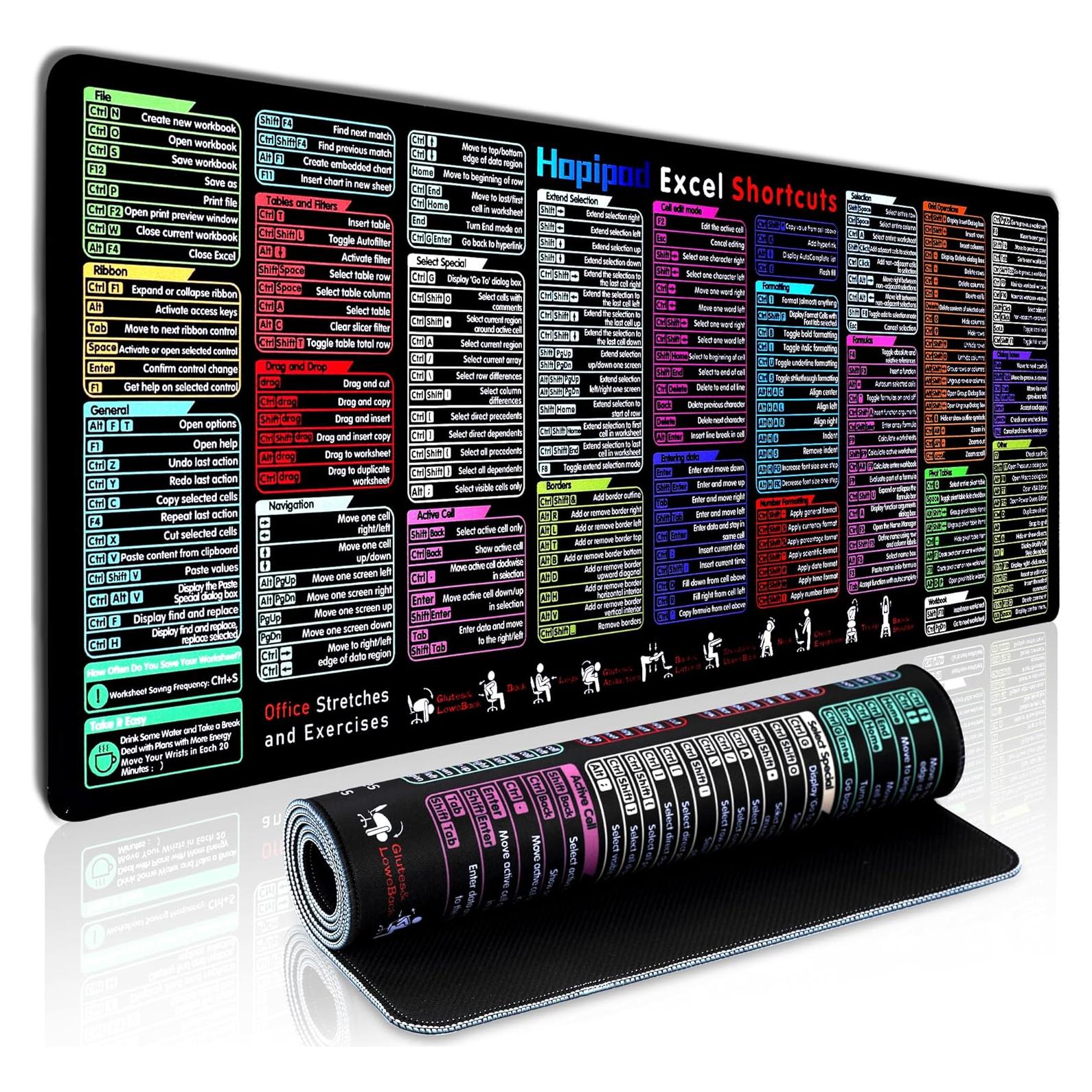 Alfombrilla de Ratón Antideslizante Hopipad 80x30cm Excel