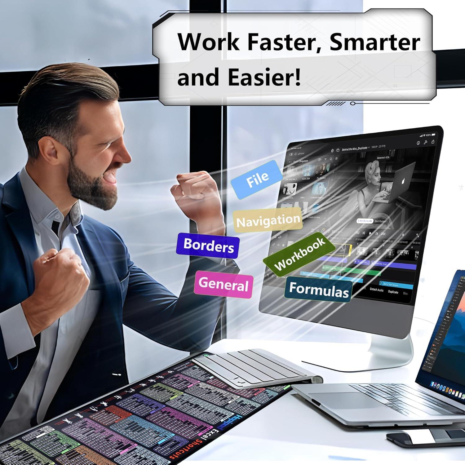 Alfombrilla de Ratón Antideslizante Hopipad 80x30cm Excel