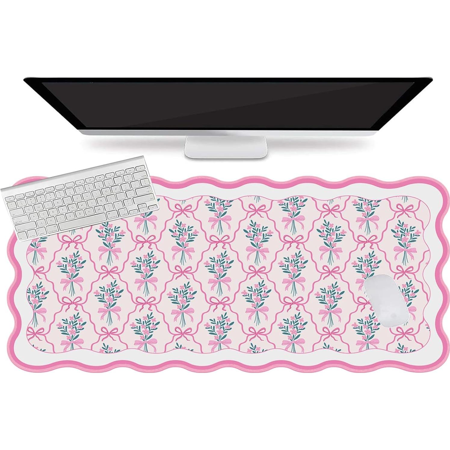 Alfombrilla de Ratón Rosa L-SPOUTTO XXL 90x40cm Antideslizante