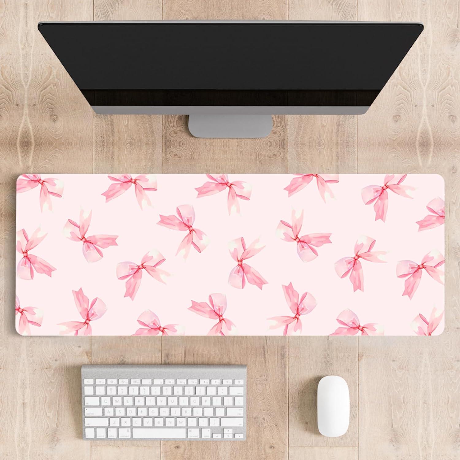 Mousepad Gaming Grande Stanoha Lazo Rosa 76x30 cm Antideslizante