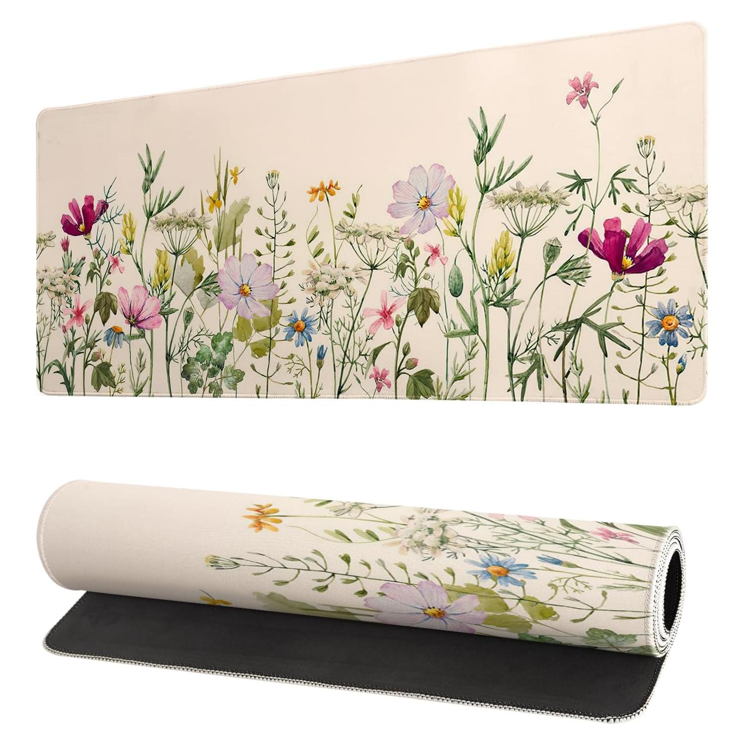 Alfombrilla de Juego Extendida Siski 70x30 cm Diseño de Flores