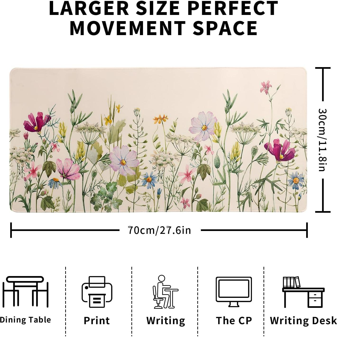 Alfombrilla de Juego Extendida Siski 70x30 cm Diseño de Flores