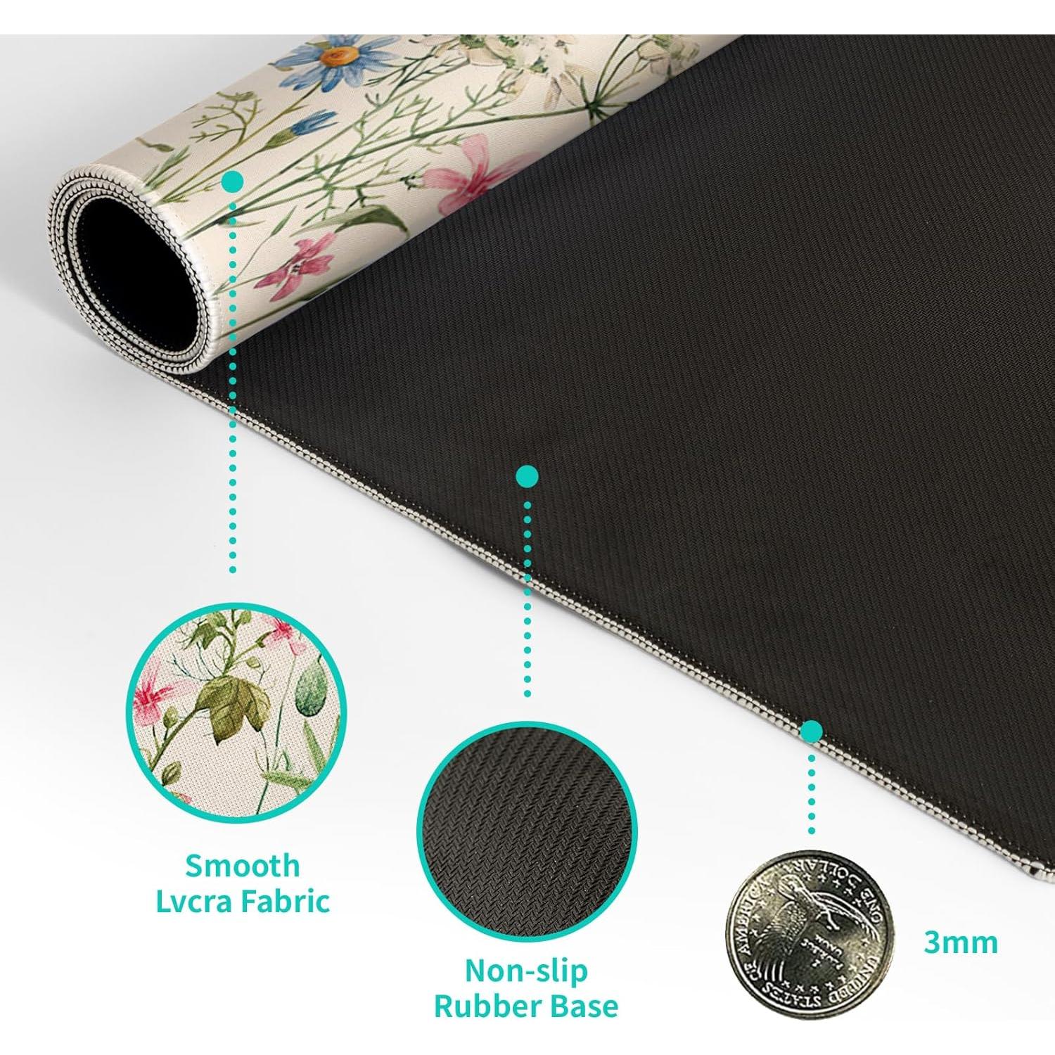 Alfombrilla de Juego Extendida Siski 70x30 cm Diseño de Flores