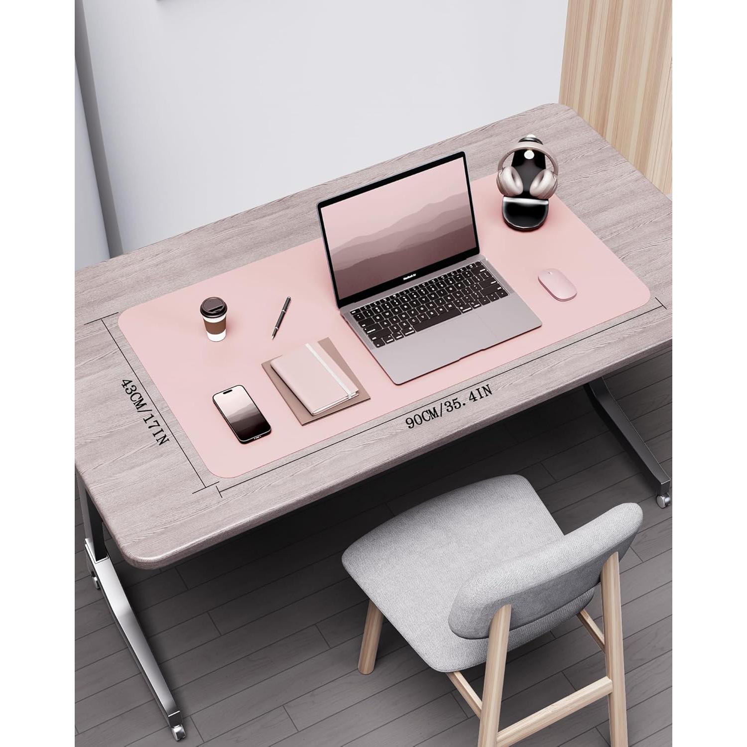 Almohadilla de Escritorio Doble Cara YSAGi 80x40cm Rosa Corcho