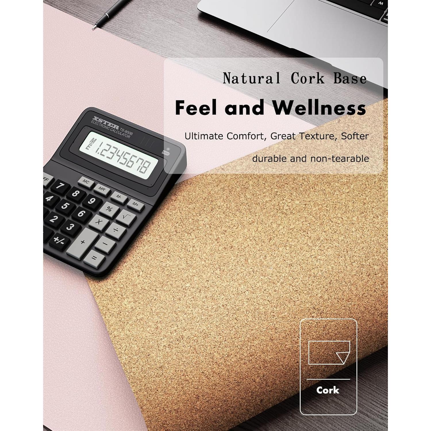 Almohadilla de Escritorio Doble Cara YSAGi 80x40cm Rosa Corcho