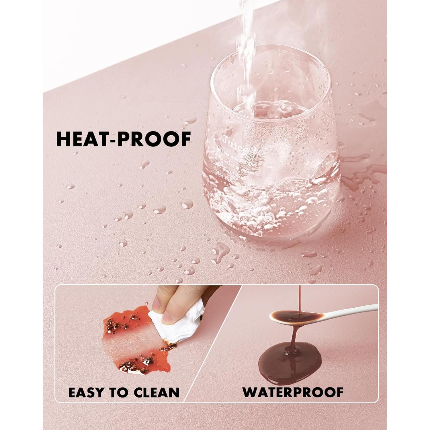 Almohadilla de Escritorio Doble Cara YSAGi 80x40cm Rosa Corcho