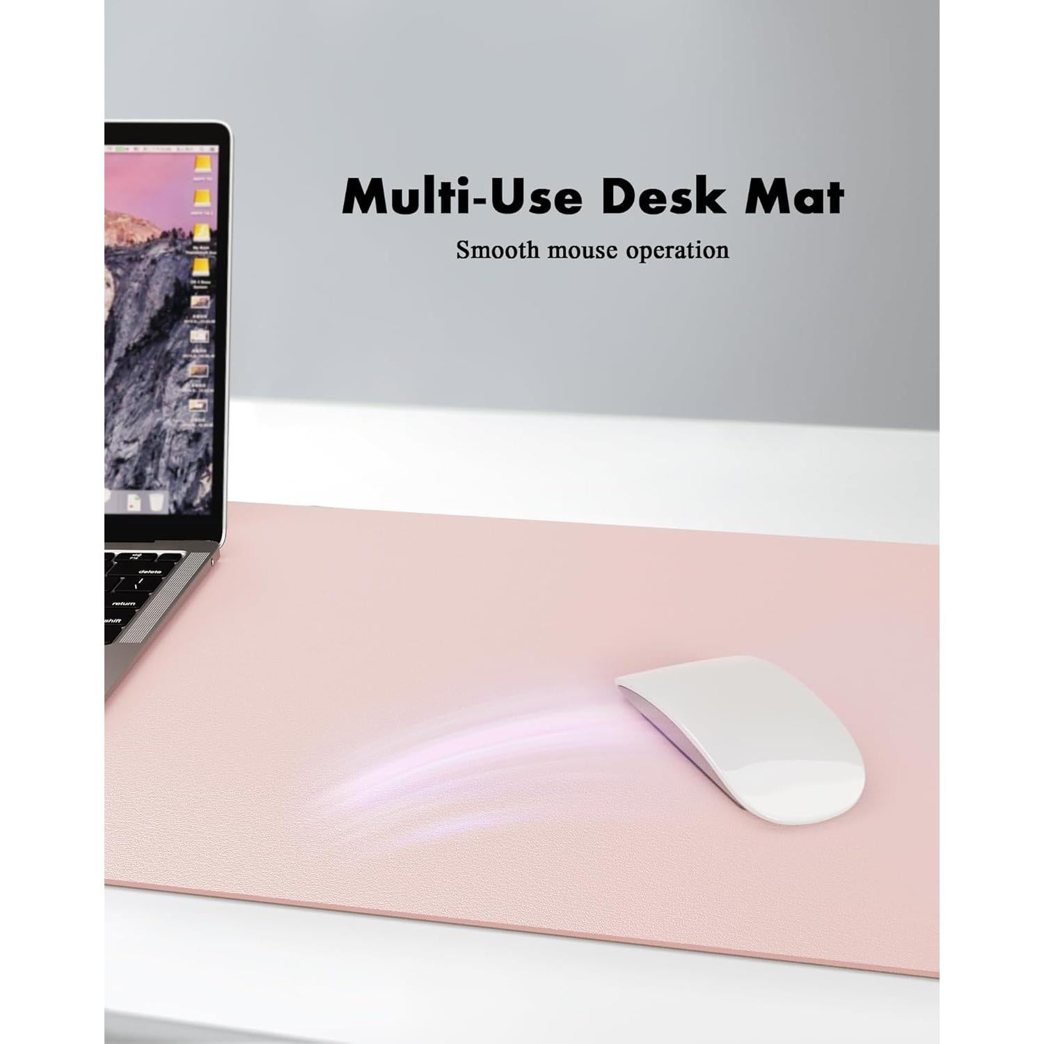 Almohadilla de Escritorio Doble Cara YSAGi 80x40cm Rosa Corcho