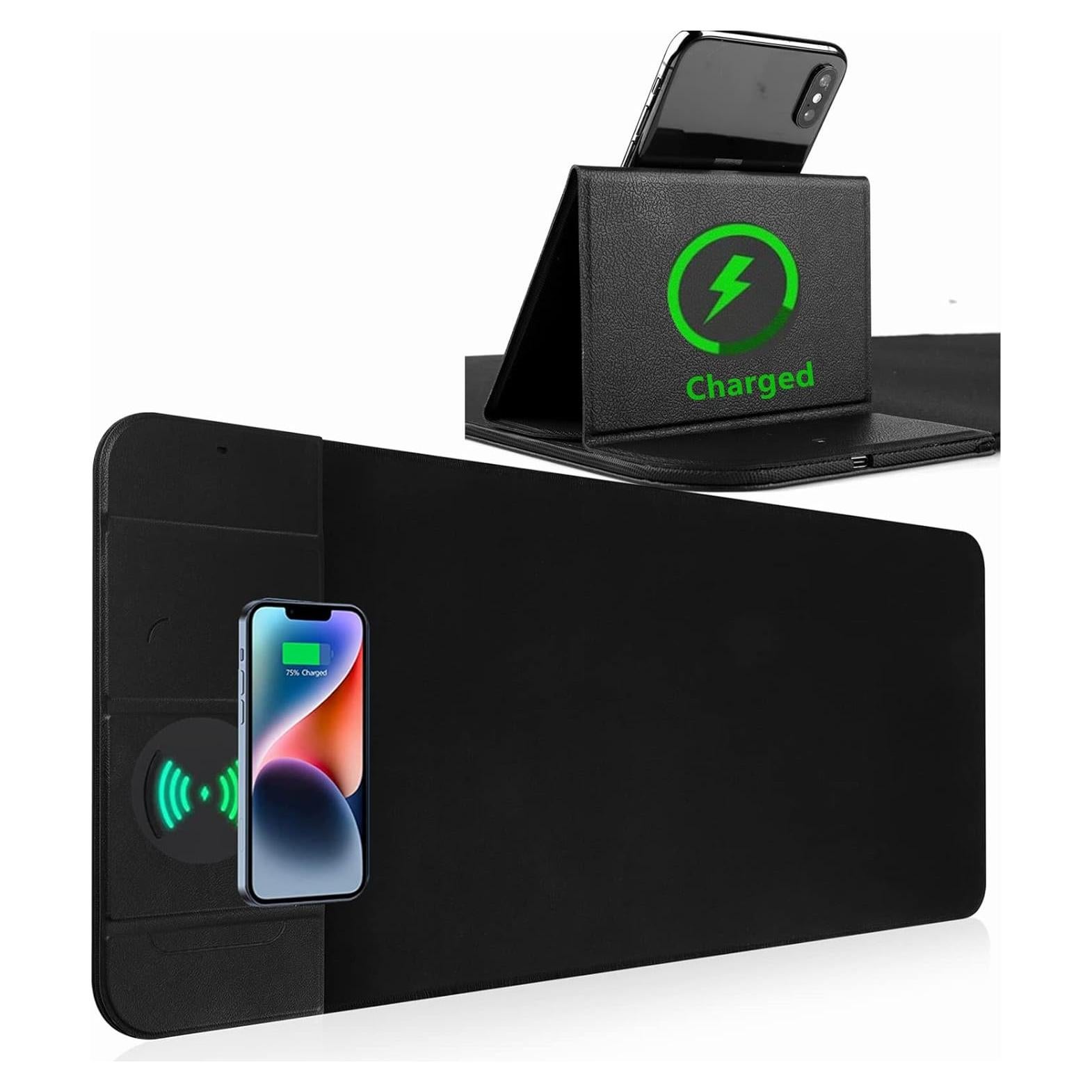 Alfombrilla de Carga Inalámbrica 15W Szyikda XXL Antideslizante