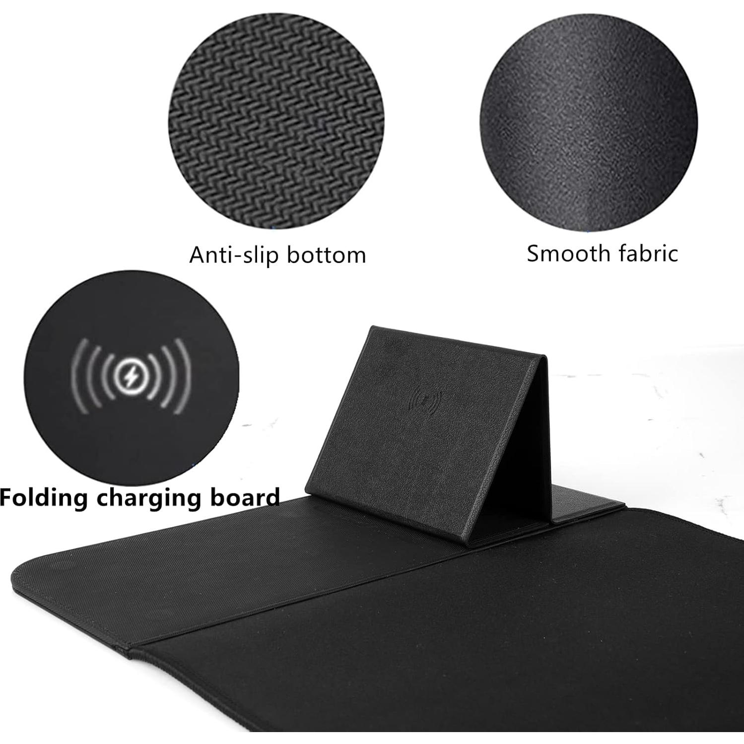 Alfombrilla de Carga Inalámbrica 15W Szyikda XXL Antideslizante
