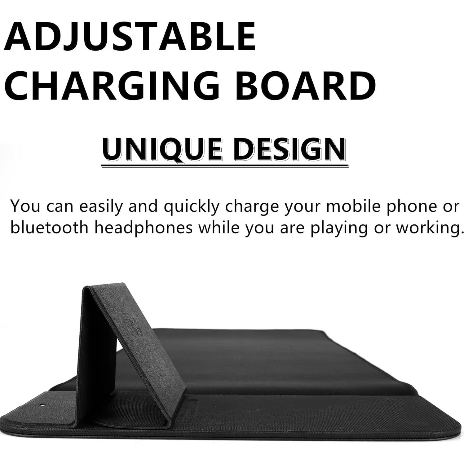 Alfombrilla de Carga Inalámbrica 15W Szyikda XXL Antideslizante