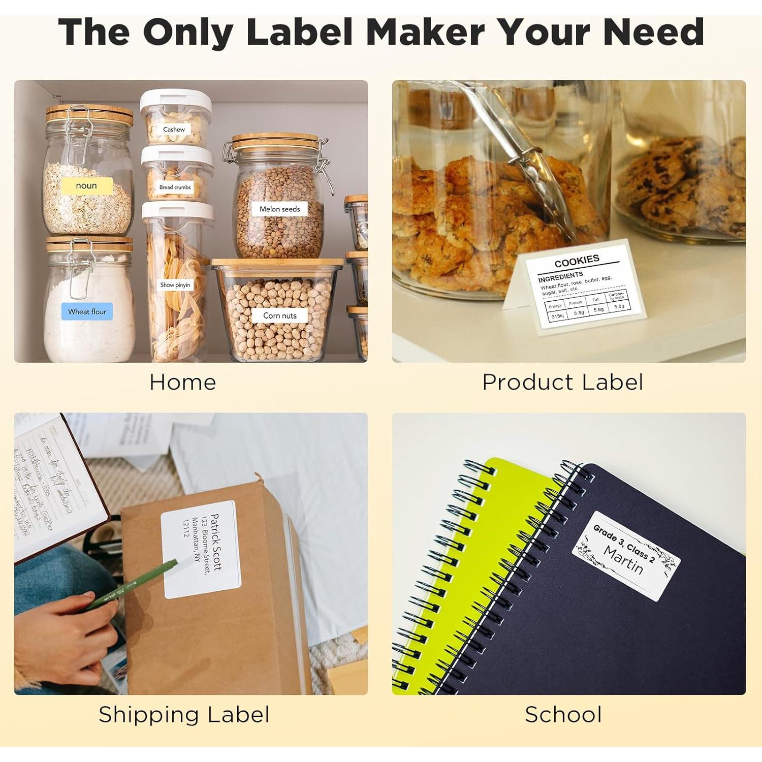 SUPVAN T50M Pro Etiquetadora Bluetooth Mini 1.9-5.1 cm Negra