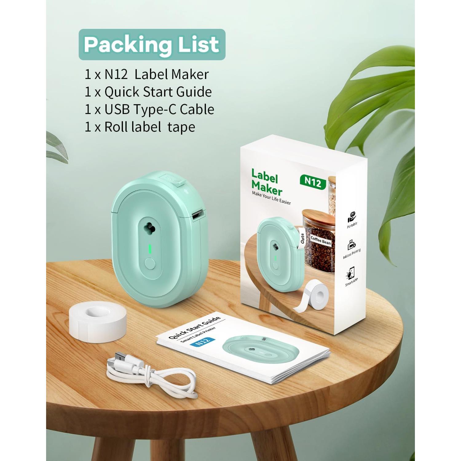 Impresora de Etiquetas Bluetooth N12 Portátil - 203 DPI