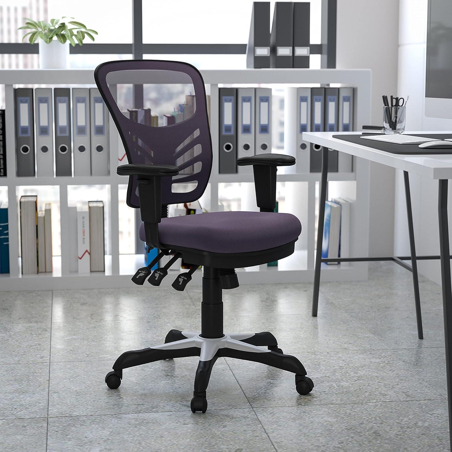 Silla de Oficina Ergonómica Flash Furniture Nicholas Gris Oscuro