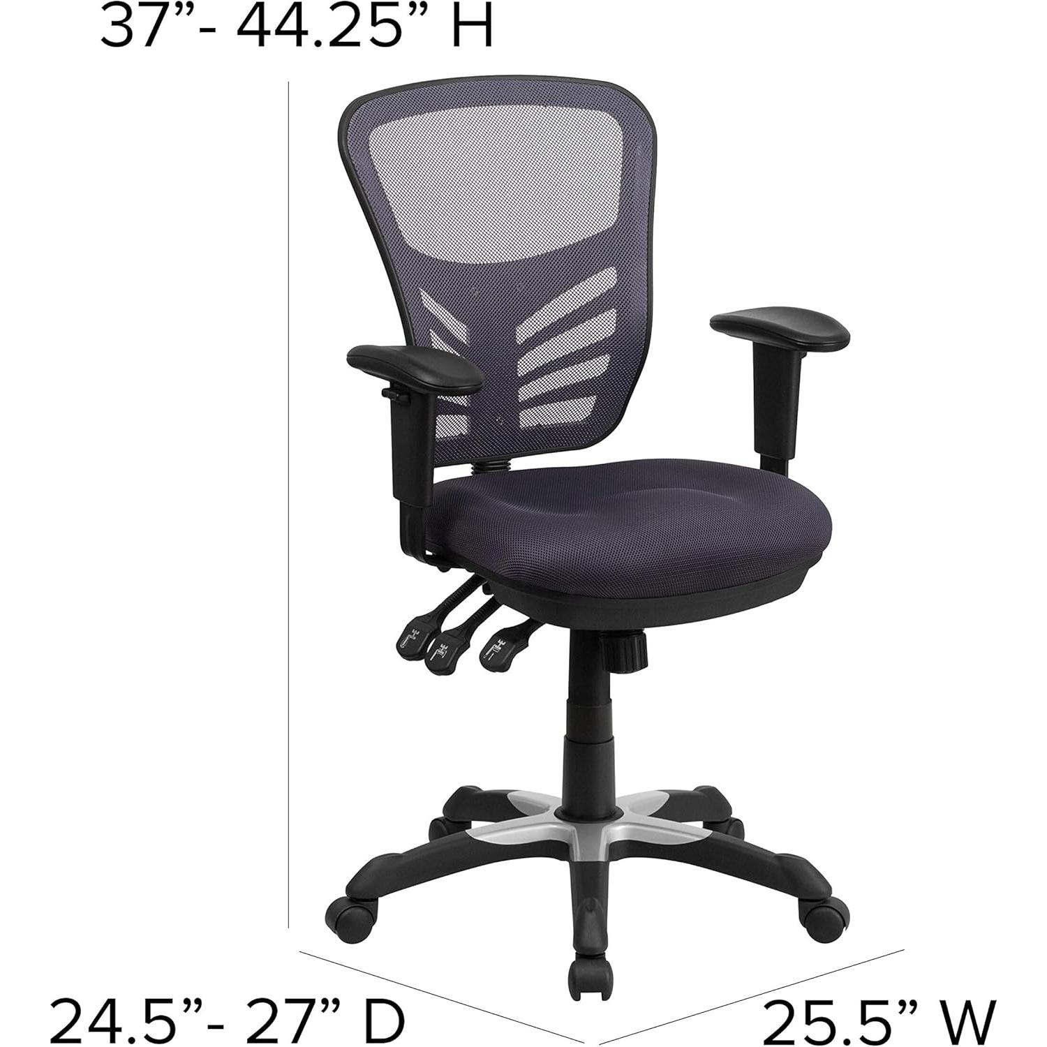 Silla de Oficina Ergonómica Flash Furniture Nicholas Gris Oscuro