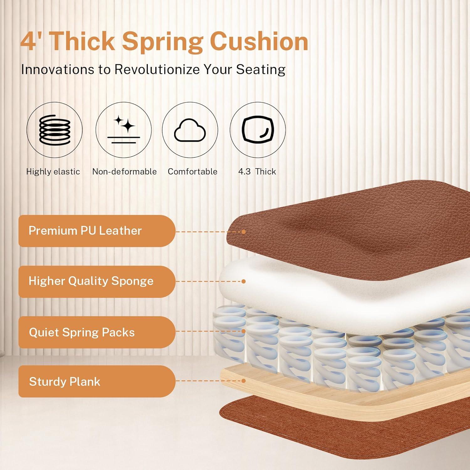 Silla de Oficina Ejecutiva BestGlory con Soporte Lumbar Marrón