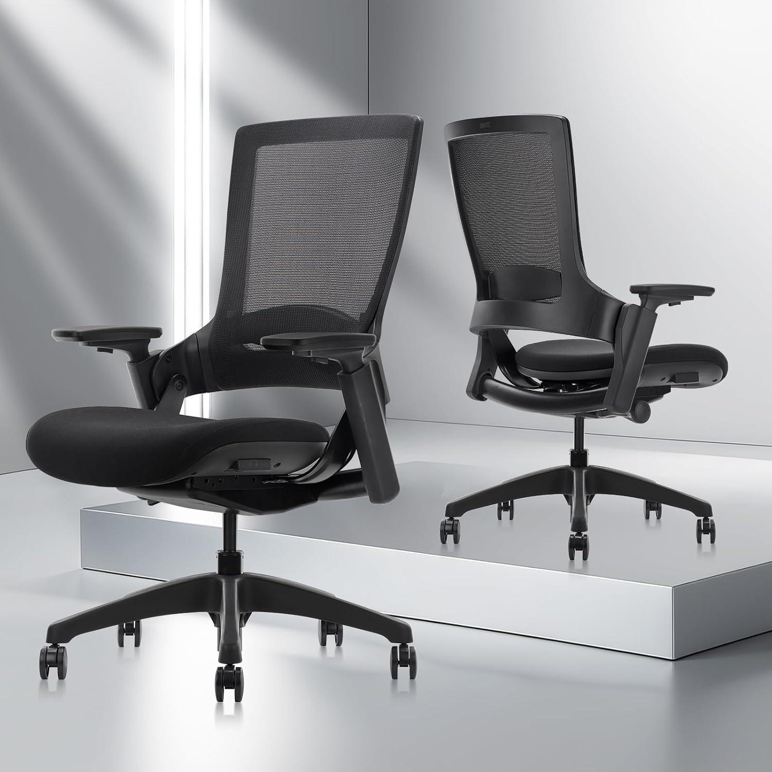 Silla de Oficina Ergonómica CLATINA Mesk Ajustable Negra