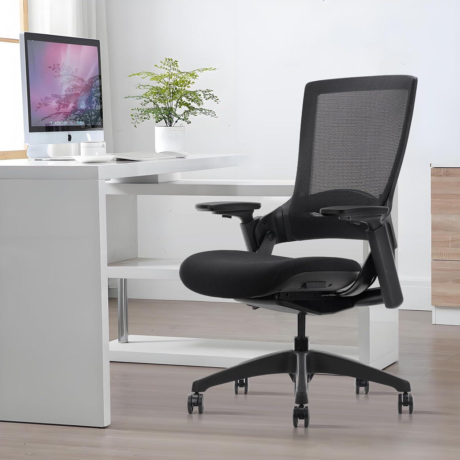 Silla de Oficina Ergonómica CLATINA Mesk Ajustable Negra