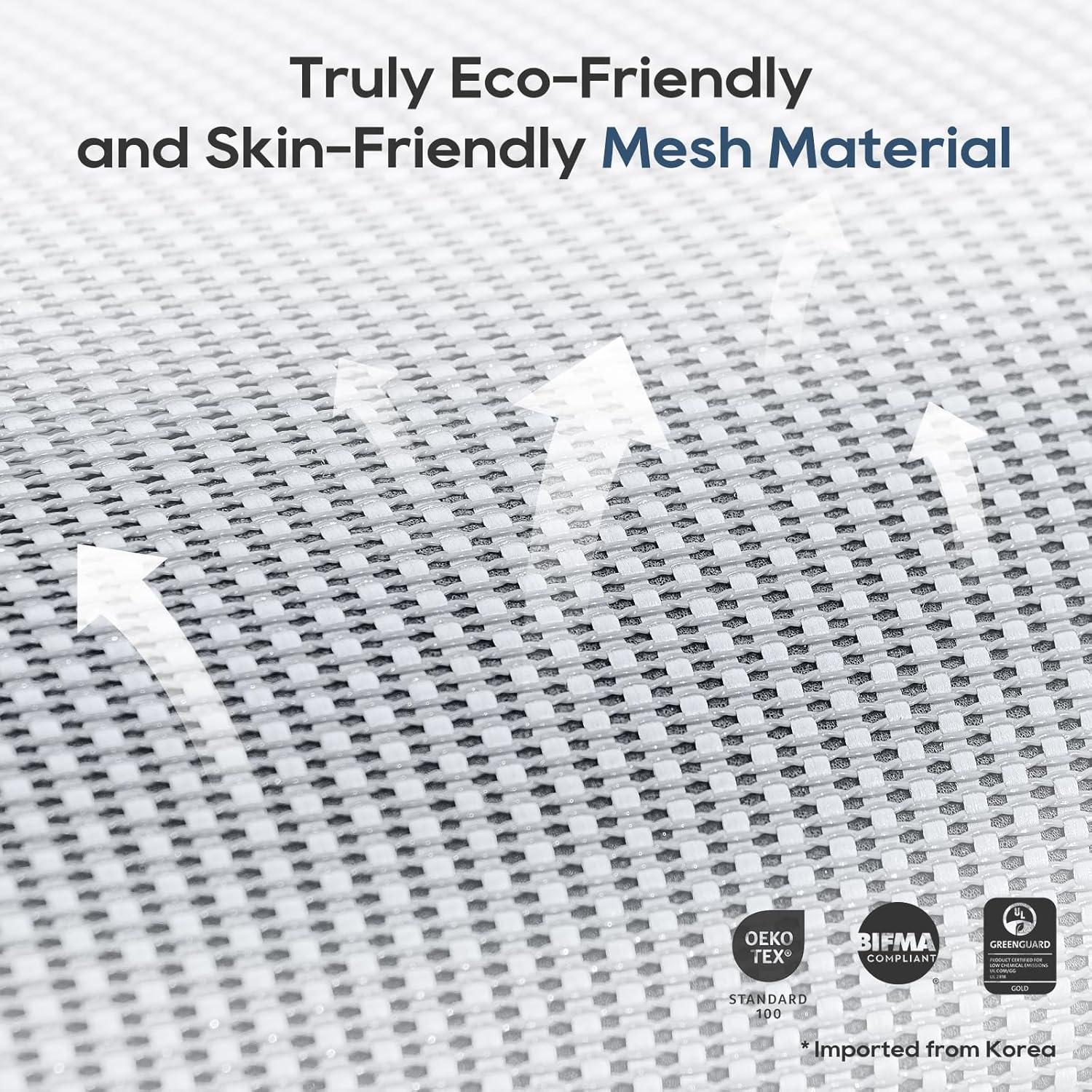 Silla de Oficina Ergonómica COLAMY 5188 con Reposapiés Gris