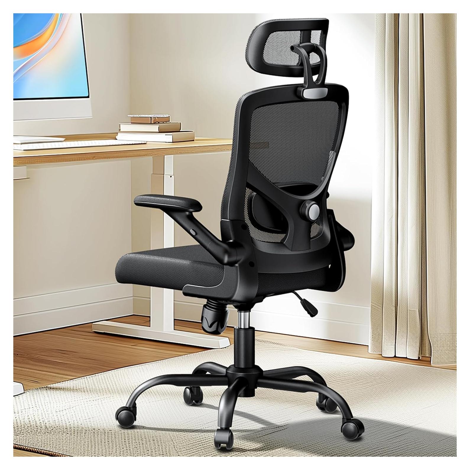 Silla de Oficina Ergonómica Marsail con Respaldo Alto y Soporte Lumbar Ajustable