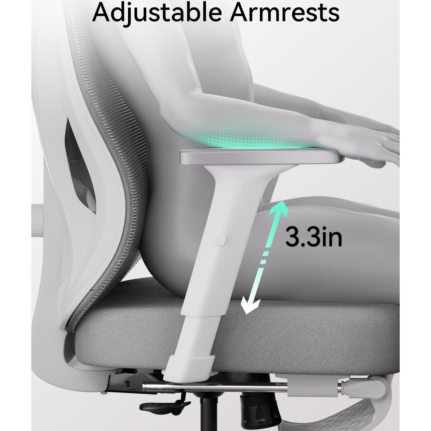 Silla de Oficina Ergonómica Hbada P5 con Soporte Lumbar Ajustable