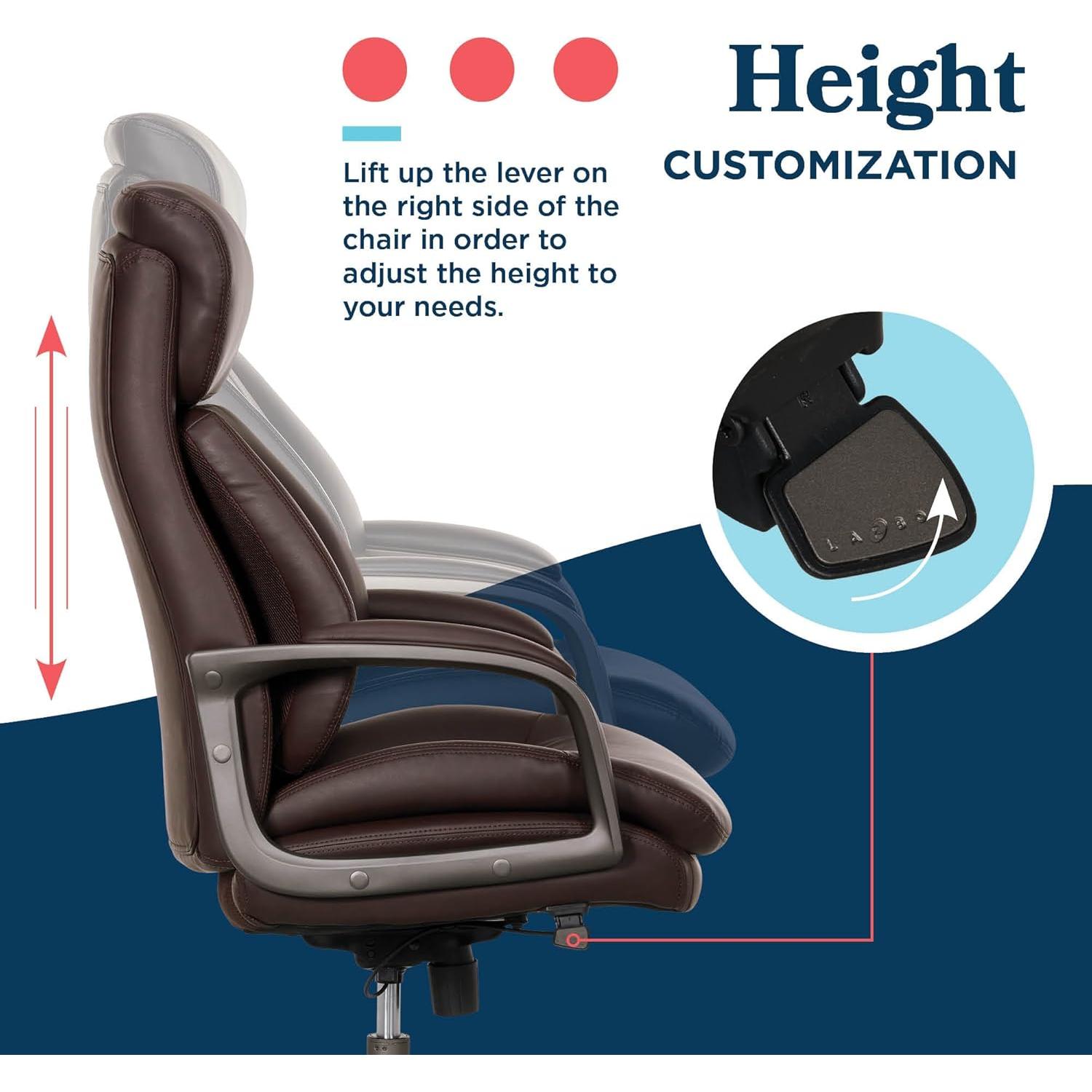 Silla de Oficina Ejecutiva La-Z-Boy Nova, Soporte Ergonómico AIR