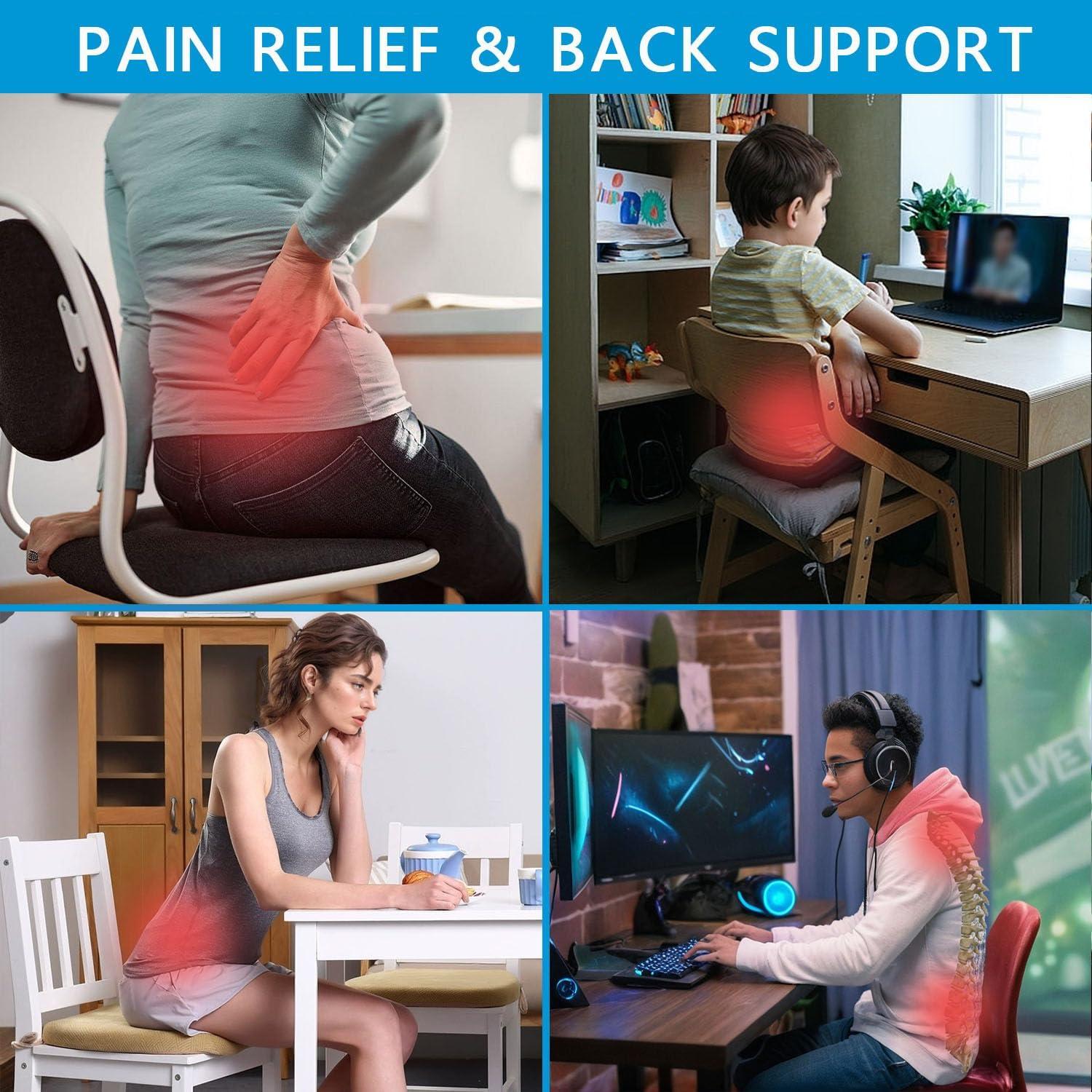 Soporte Lumbar Ergonómico CHANGFENG para Silla - Gris