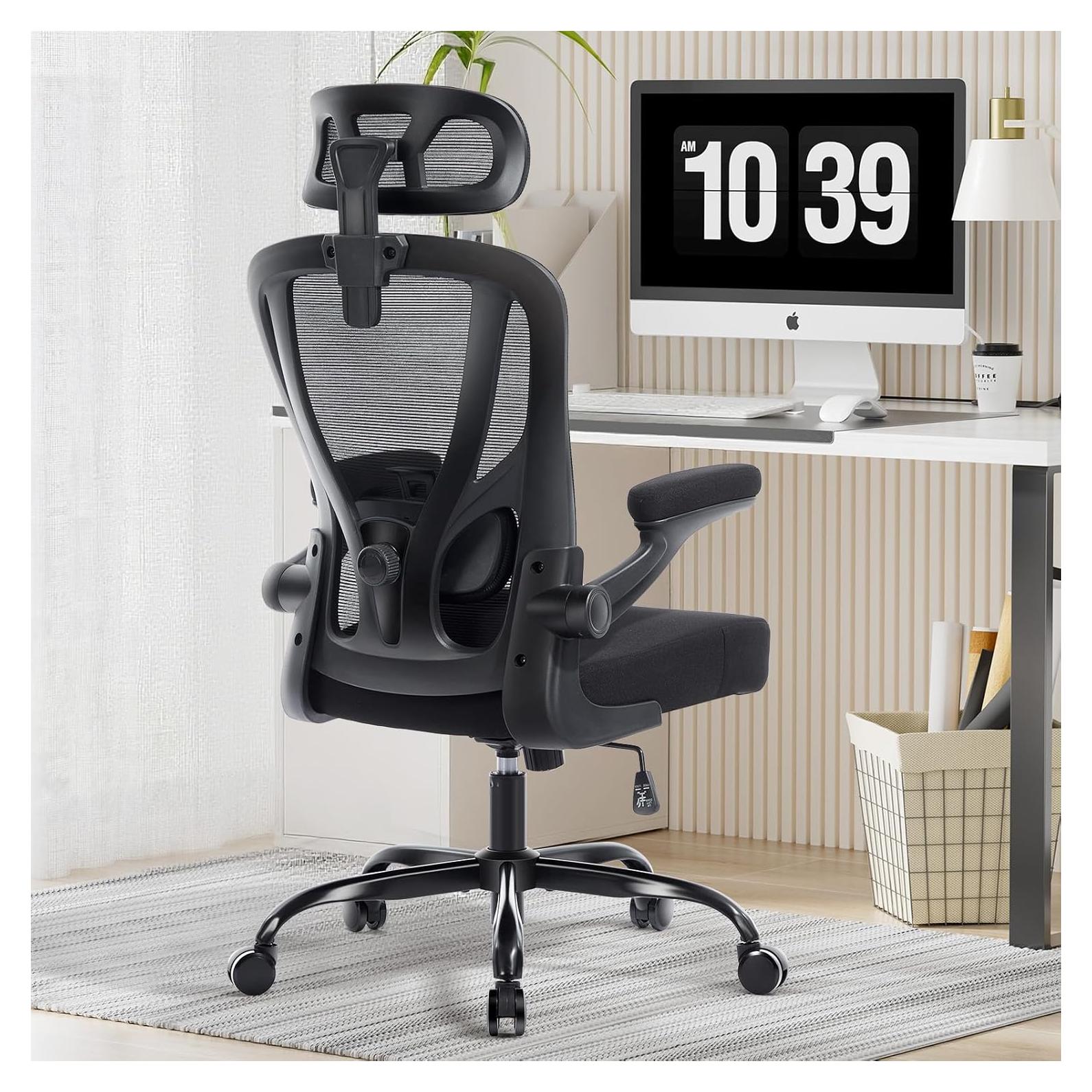 Silla de Oficina Ergonómica Shipborne 3032-BK con Soporte Lumbar