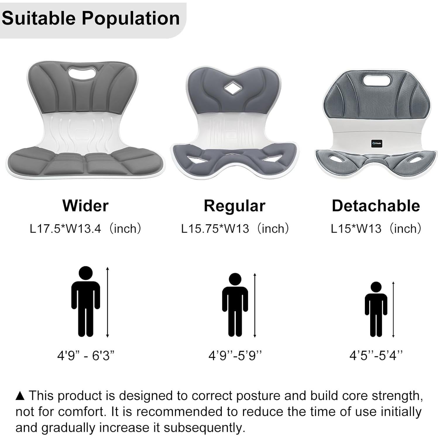 Soporte Lumbar Ergonómico Hlthair YTCDL-01 Gris 1.3 kg