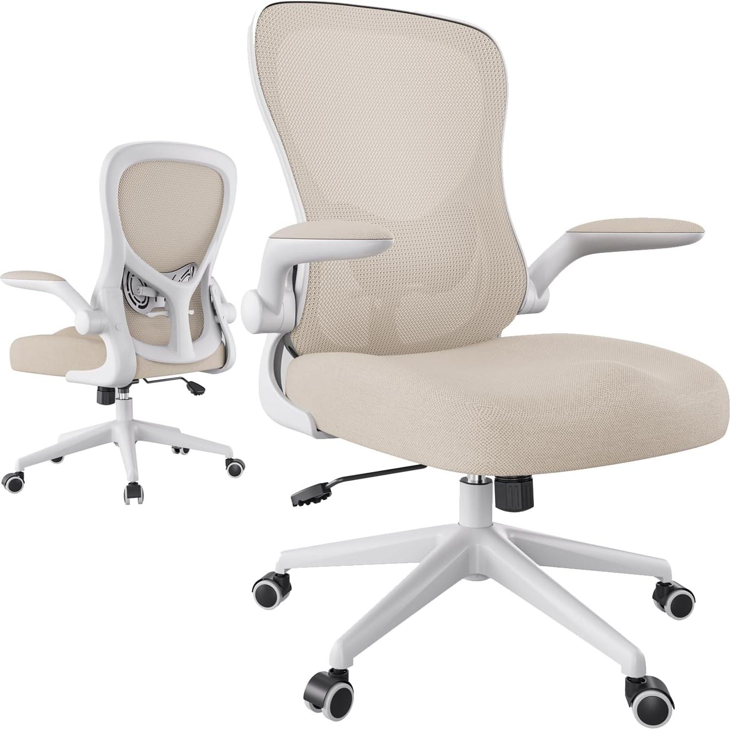 Silla de Oficina Ergonómica Hbada E201BMA Gris con Soporte Lumbar