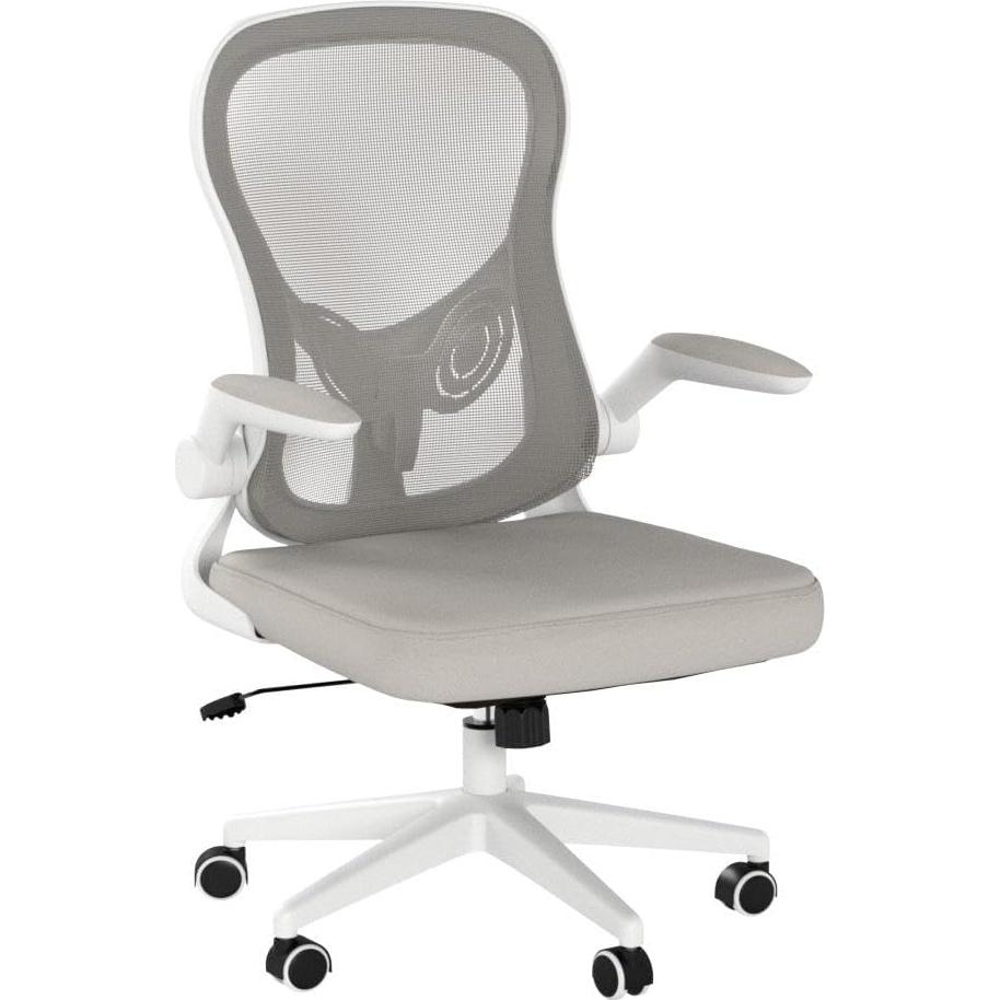 Silla de Oficina Ergonómica Hbada E201BMA Gris con Soporte Lumbar