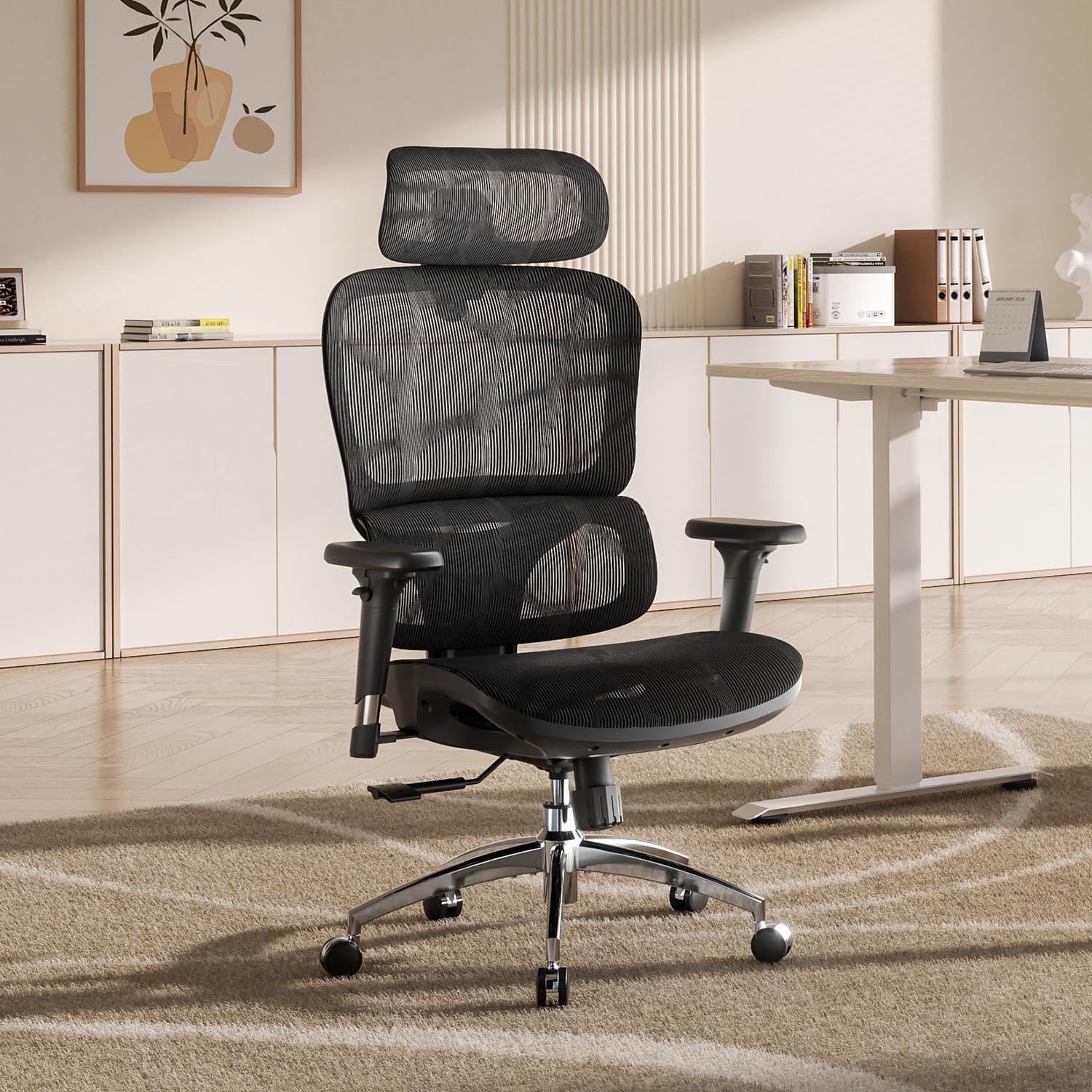 Silla de Oficina Ergonómica SIHOO M56B con Soporte Lumbar