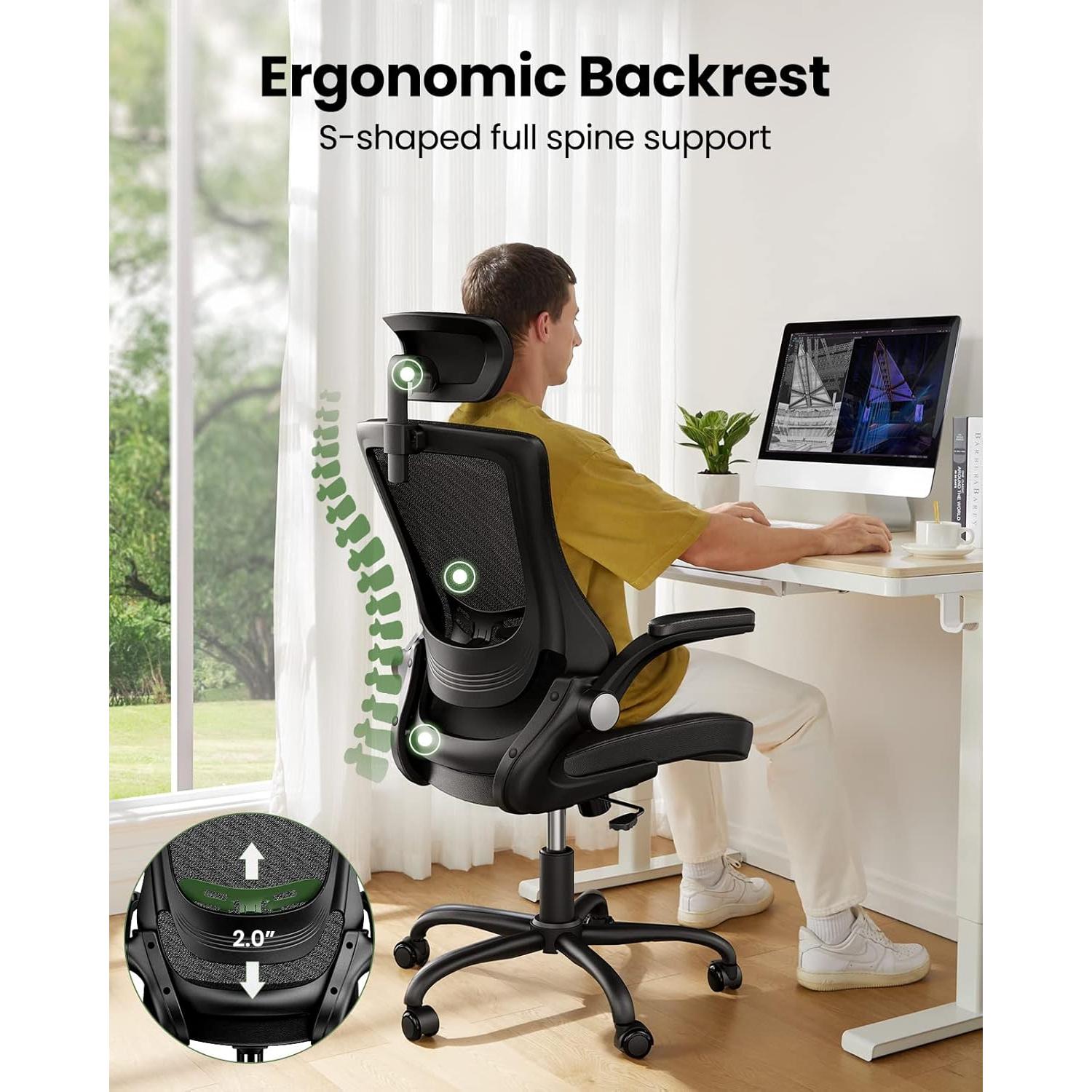Silla de Oficina Ergonómica Marsail MSOC5 con Soporte Lumbar