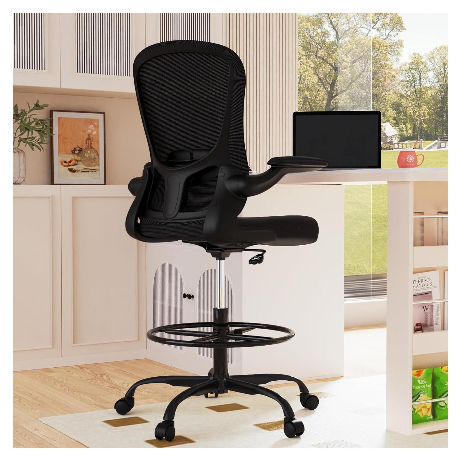 Silla de Dibujo Ergonómica Silybon EX-938W con Reposapiés Ajustable