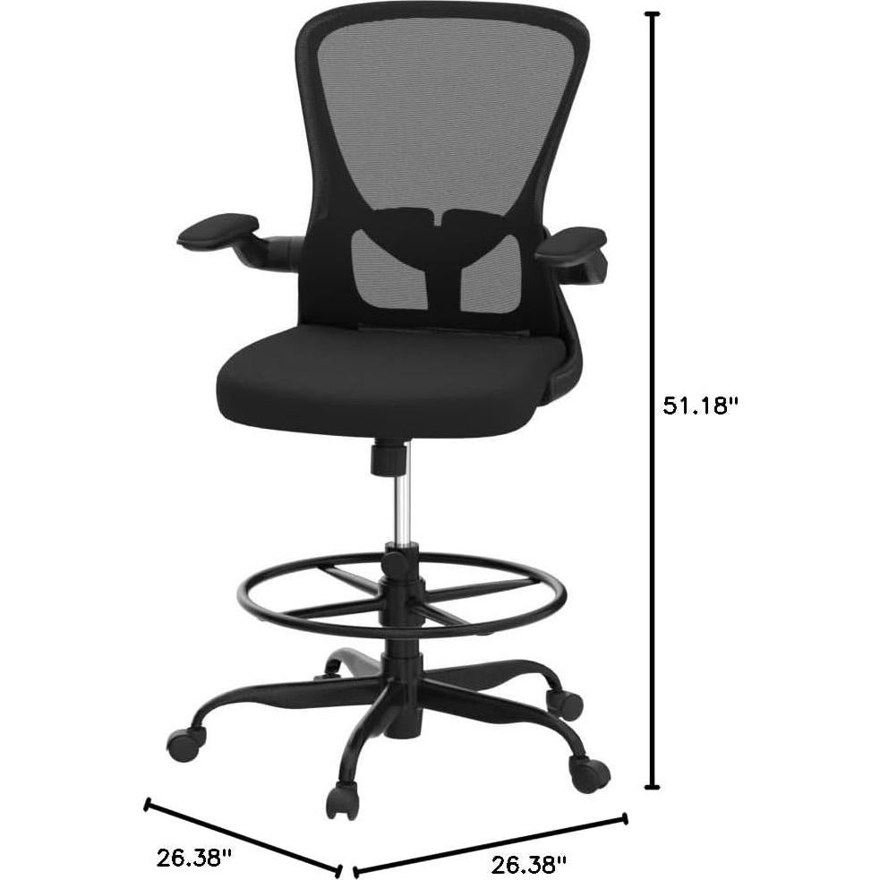 Silla de Dibujo Ergonómica Silybon EX-938W con Reposapiés Ajustable